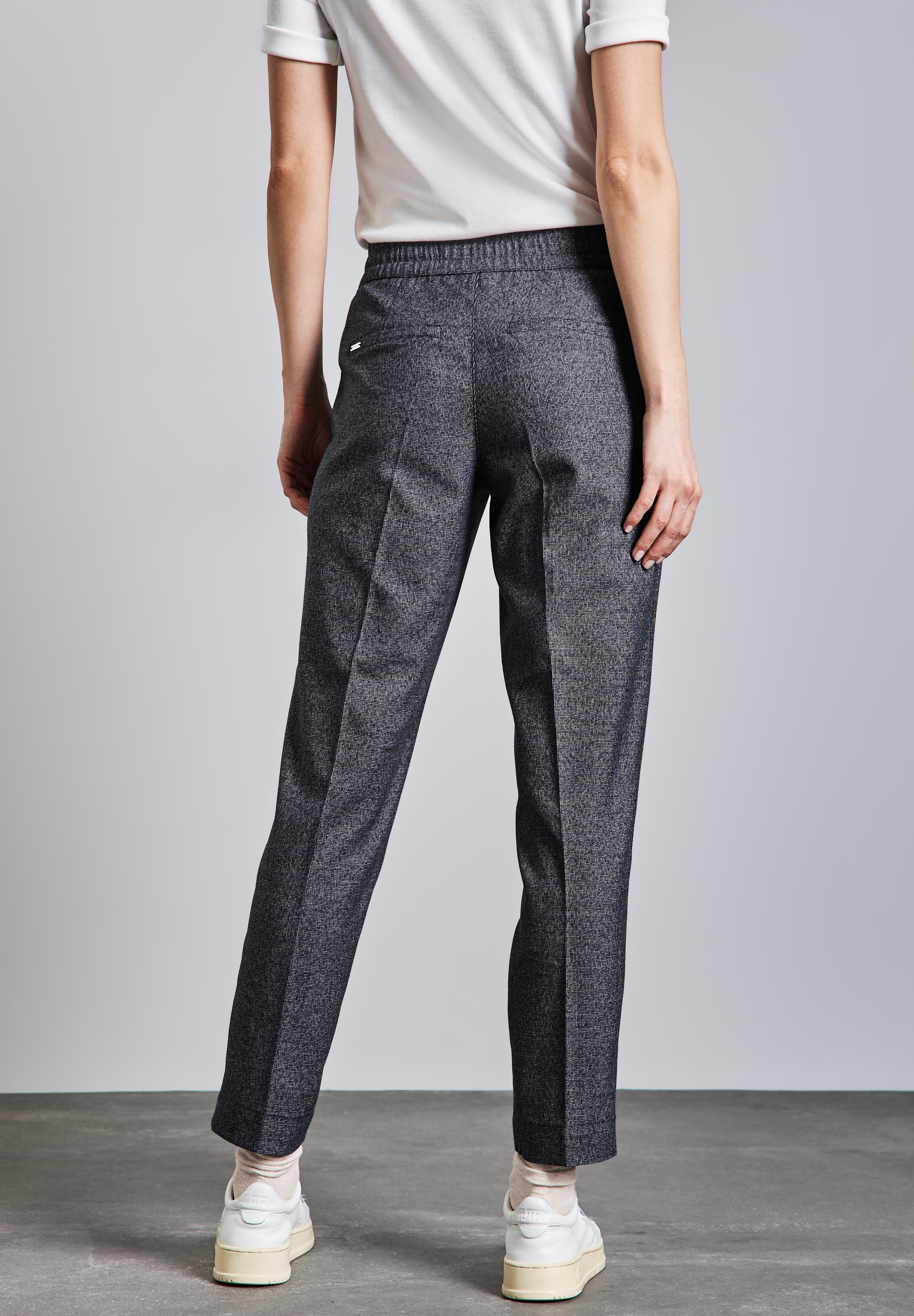 STREET ONE Stoffhose, im elastischen Materialmix