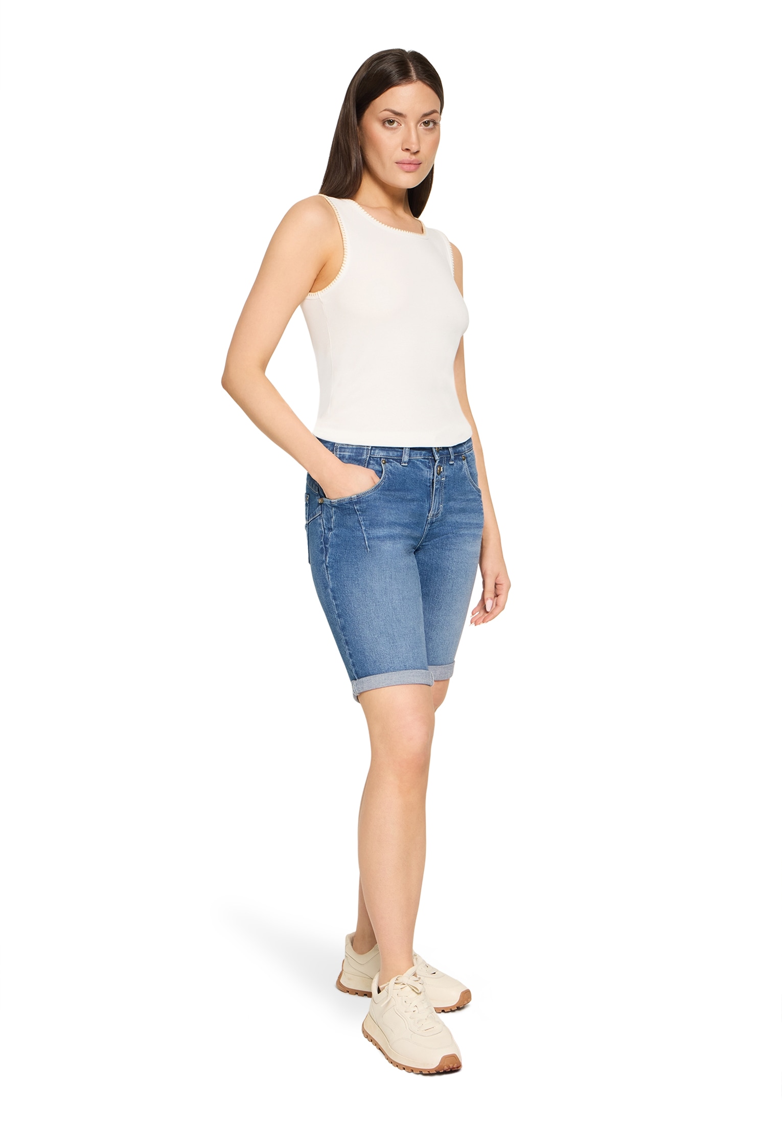 Cartoon Shorts »Damen mit Stickerei«