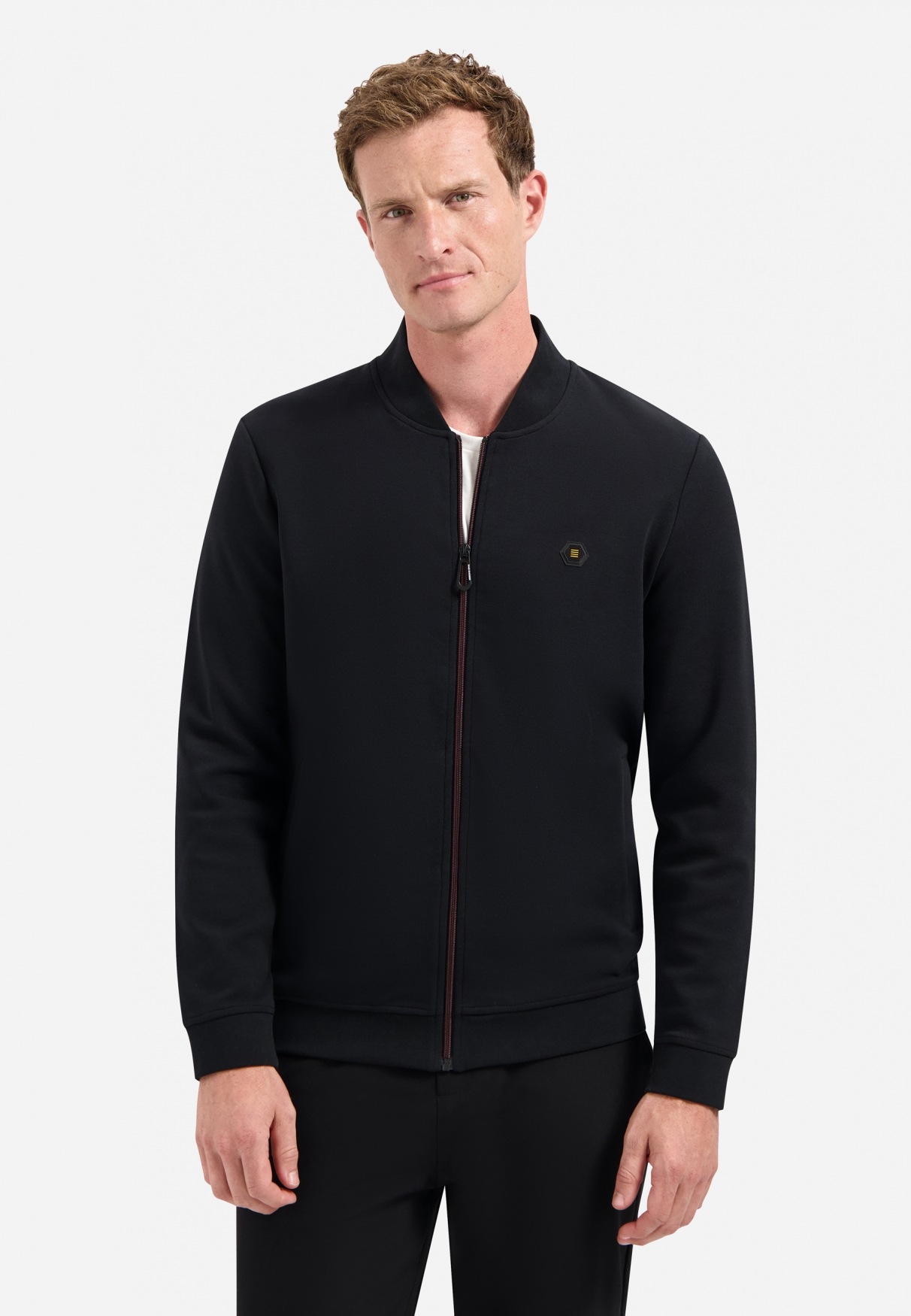 No Excess Timeless Basics Bomber Vest Men Black XL