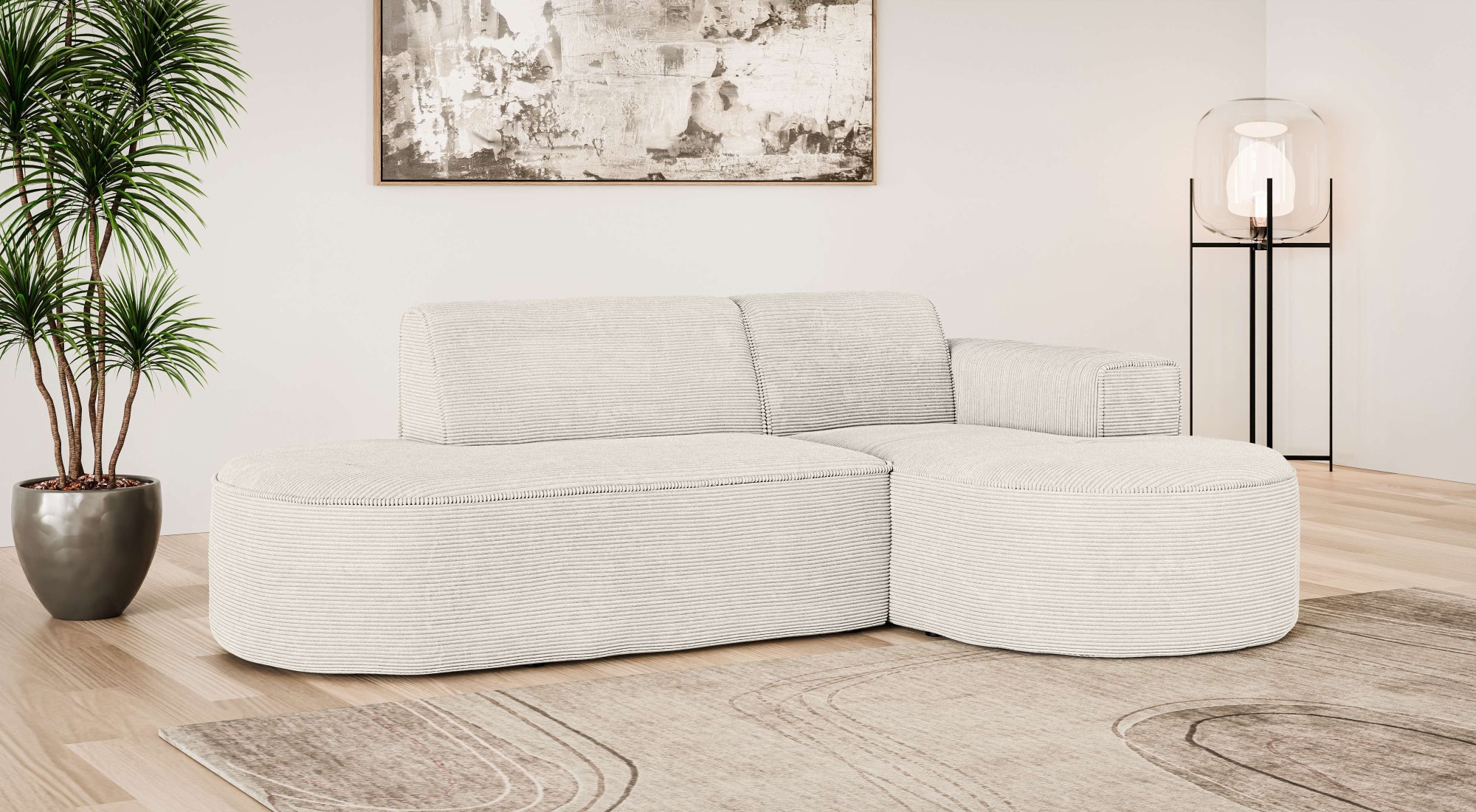 OTTO home Ecksofa "ADELLA Design-Sofa mit Recamiere rechts/links, 248/159/7 günstig online kaufen