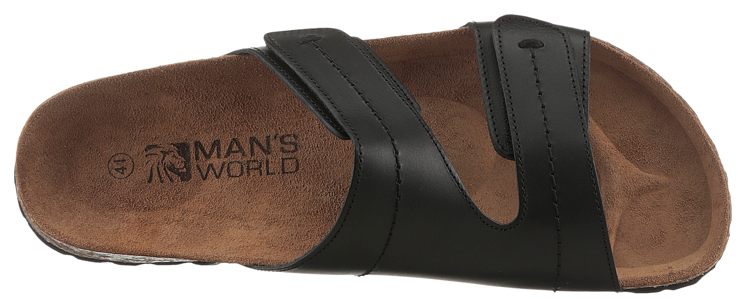 Man's World Pantolette, Schlappen, Sommerschuh, Hausschuh mit vorgeformtem Fußbett