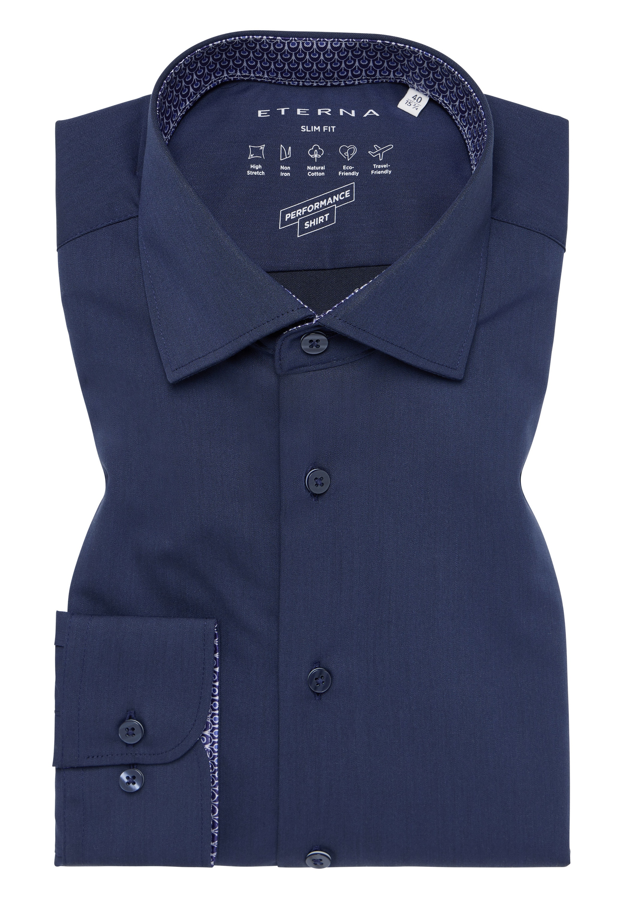 Eterna »SLIM FIT« NON IRON (bügelfrei)