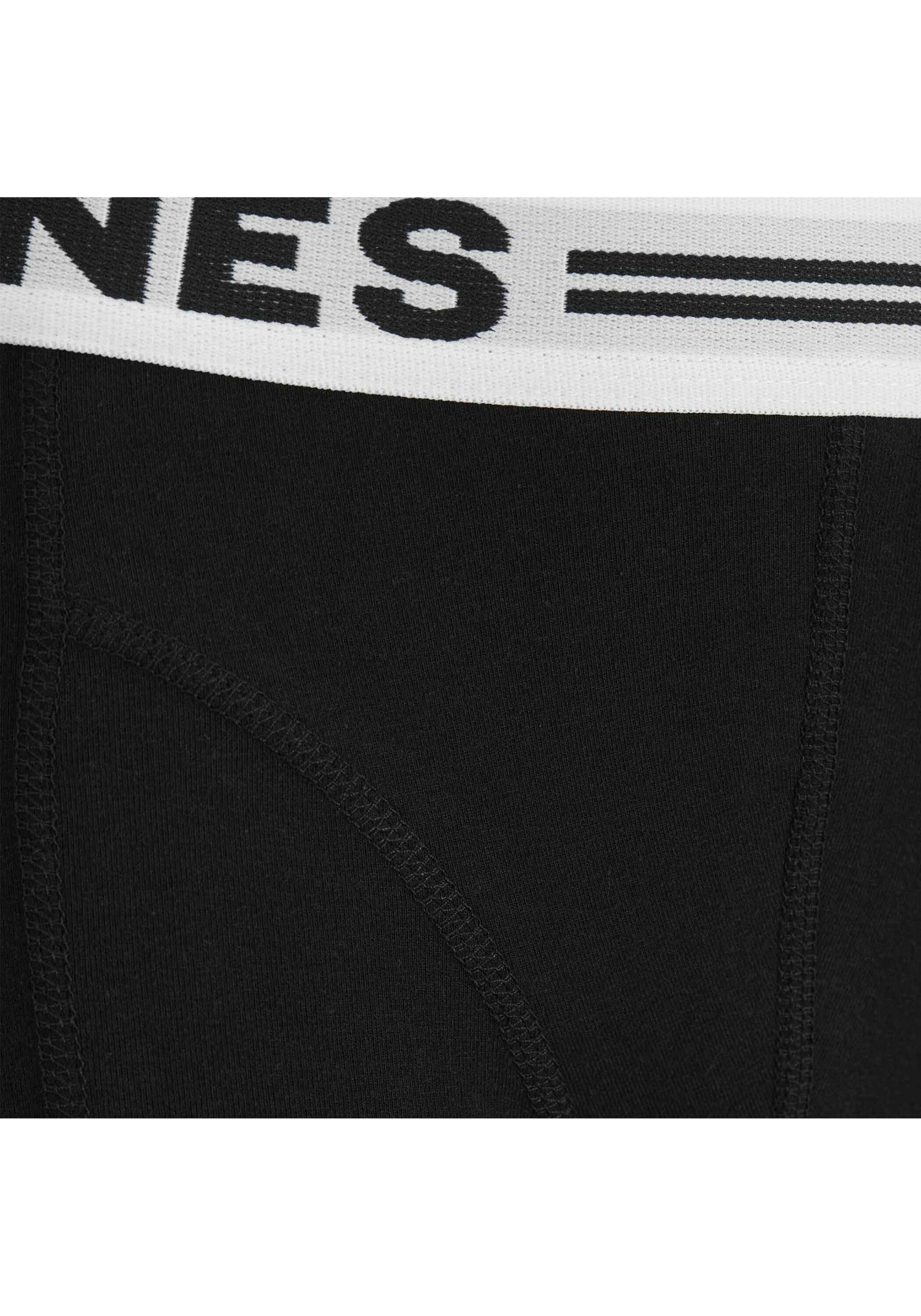 Boxershorts JACK & JONES "Boxershort SENSE TRUNKS 3 PACK JNR NOOS 3er Pack", Jungen, Gr. 152, schwarz (schwarz, weiß), Obermaterial: 95% Baumwolle CO. 5% Elasthan EL., Unterhosen 3