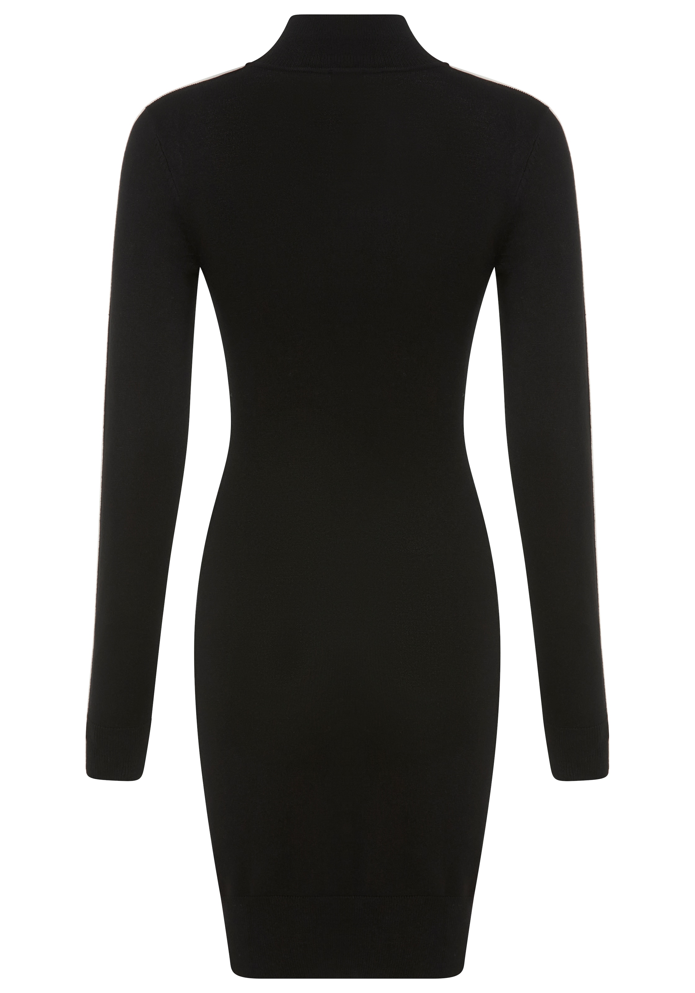 Bruno Banani Strickkleid, mit edlem Kontraststreifen