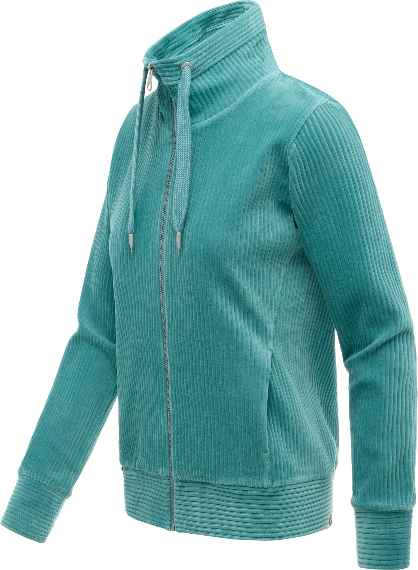 Ragwear Sweatjacke "Ronette Cordy" Zip-Jacke aus weichem Kord und hohem Kra günstig online kaufen