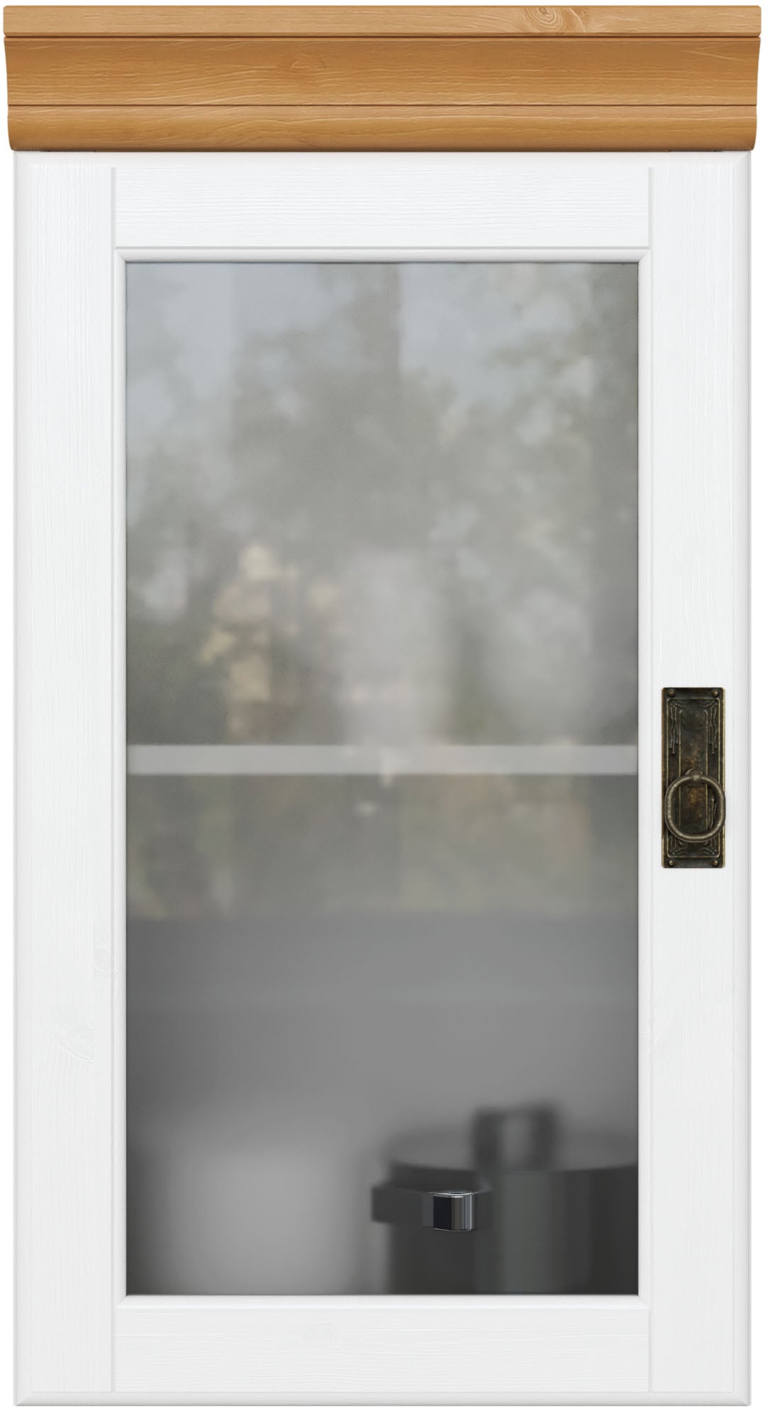 Home affaire Hängeschrank »Rügen«, Breite 40 cm, FSC® zertifiziertes Massivholz, Tür mit Glaseinsatz