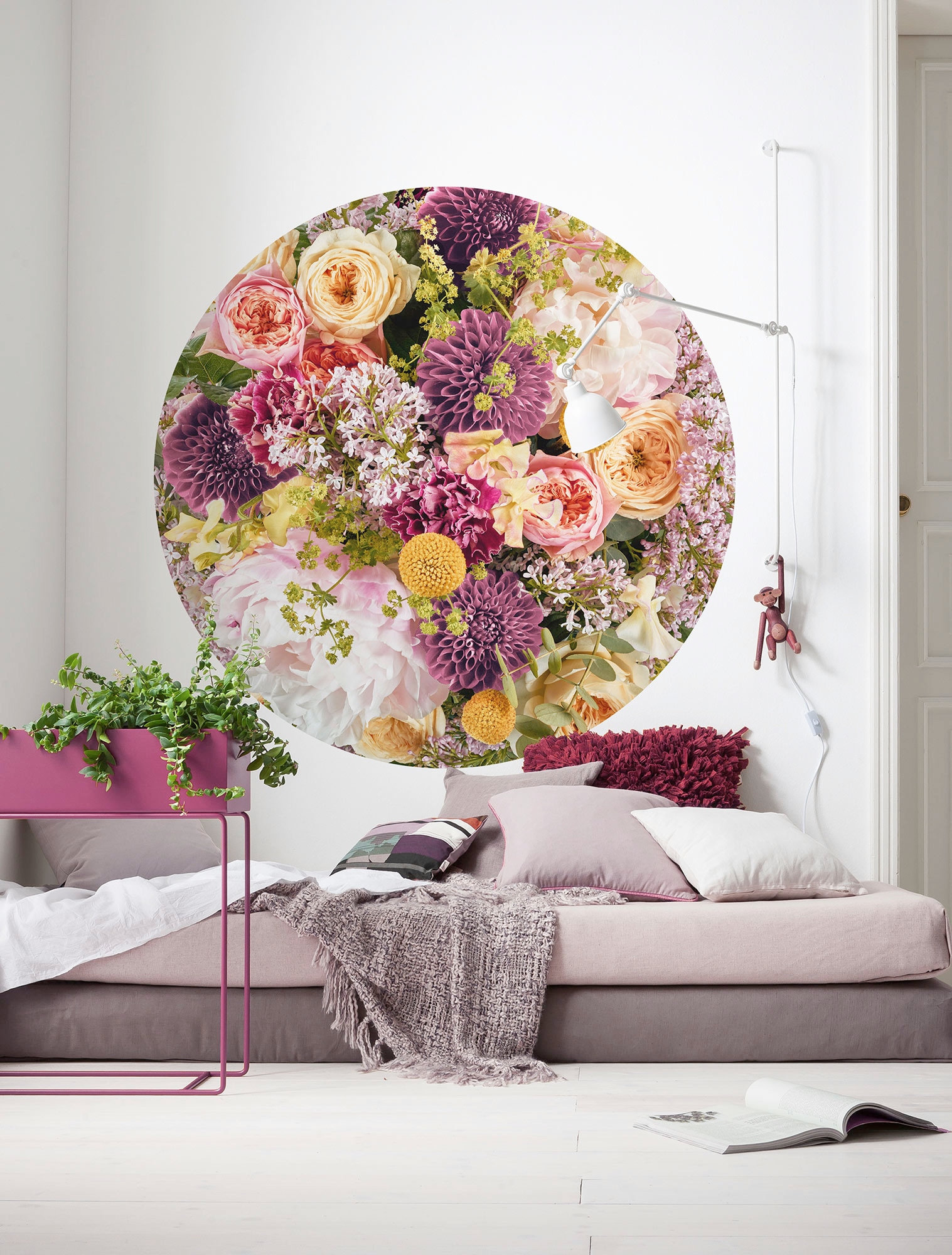 Komar Fototapete »Vlies selbstklebend - Frescas - Größe 125 x 125 cm«, bedruckt, Wohnzimmer, Schlafzimmer