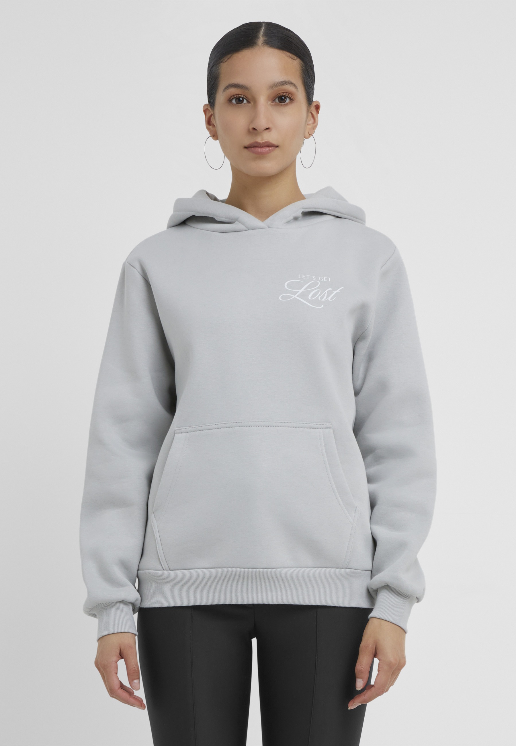 Miss Tee Kapuzensweatshirt »Miss Tee Lost Flowers Ladies Fluffy Hoody«
