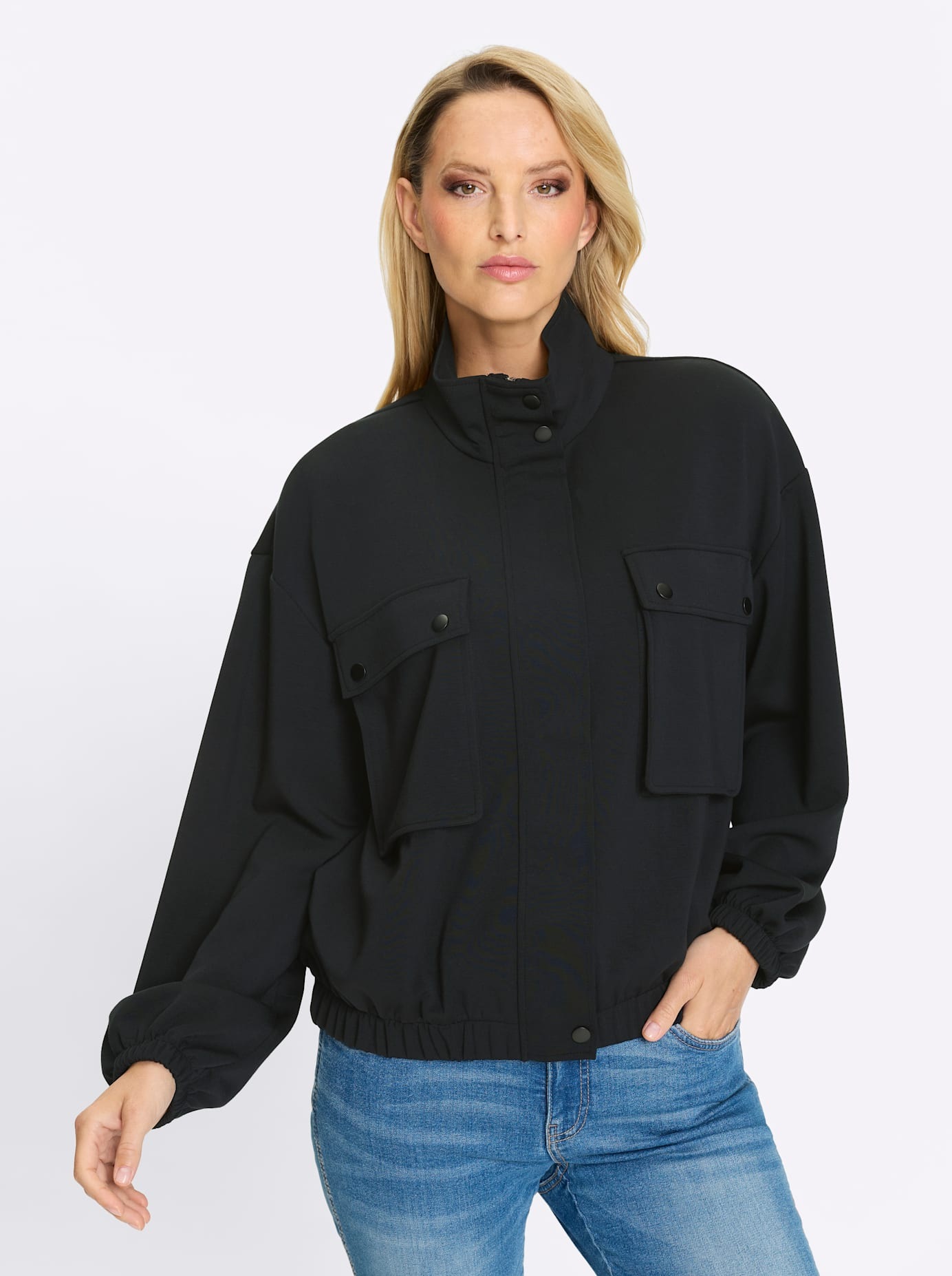 heine Shirtjacke "Jersey-Jacke", 1 Stk. günstig online kaufen