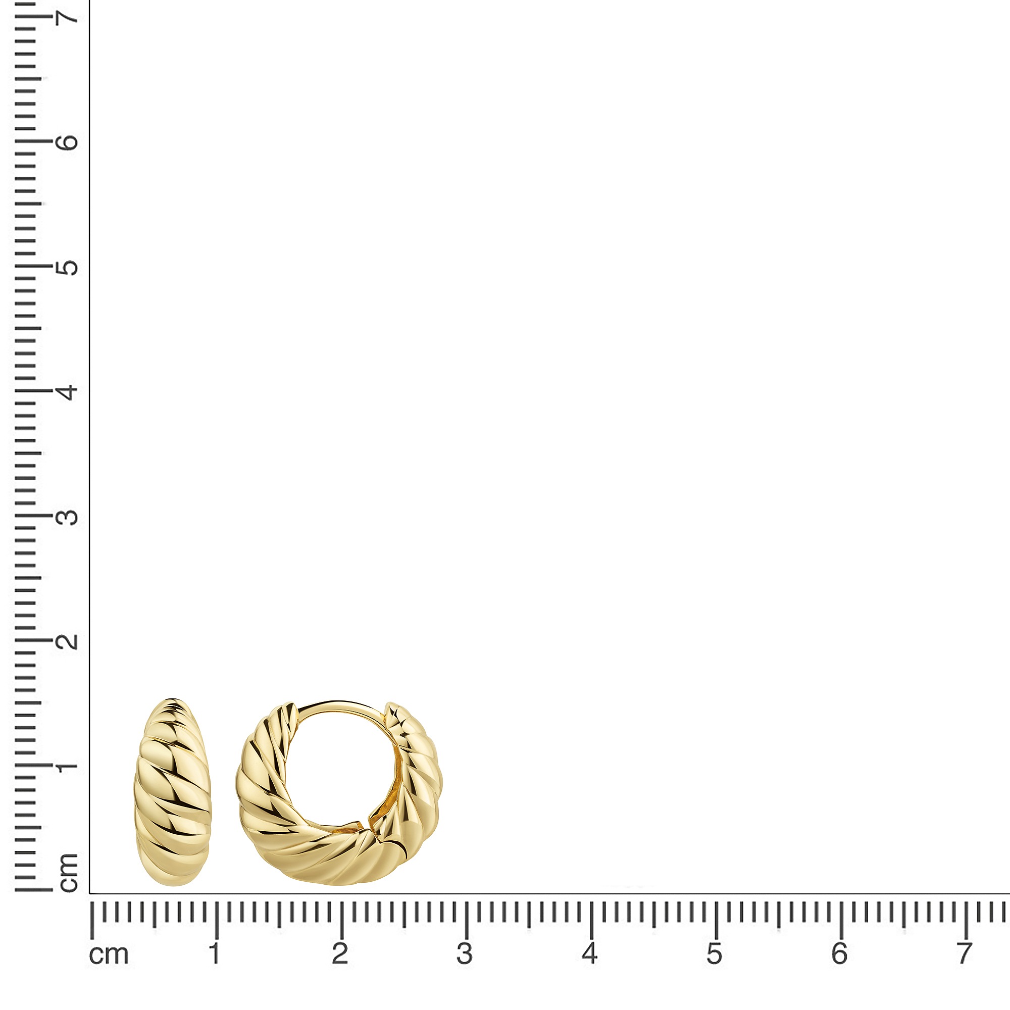 Zeeme Paar Creolen »925/- Sterling Silber vergoldet«