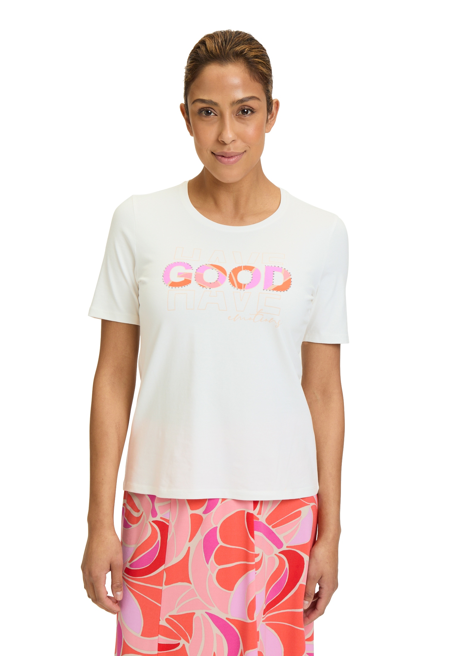 Betty Barclay Kurzarmshirt "Betty Barclay Damen Basic Shirt mit Aufdruck", günstig online kaufen