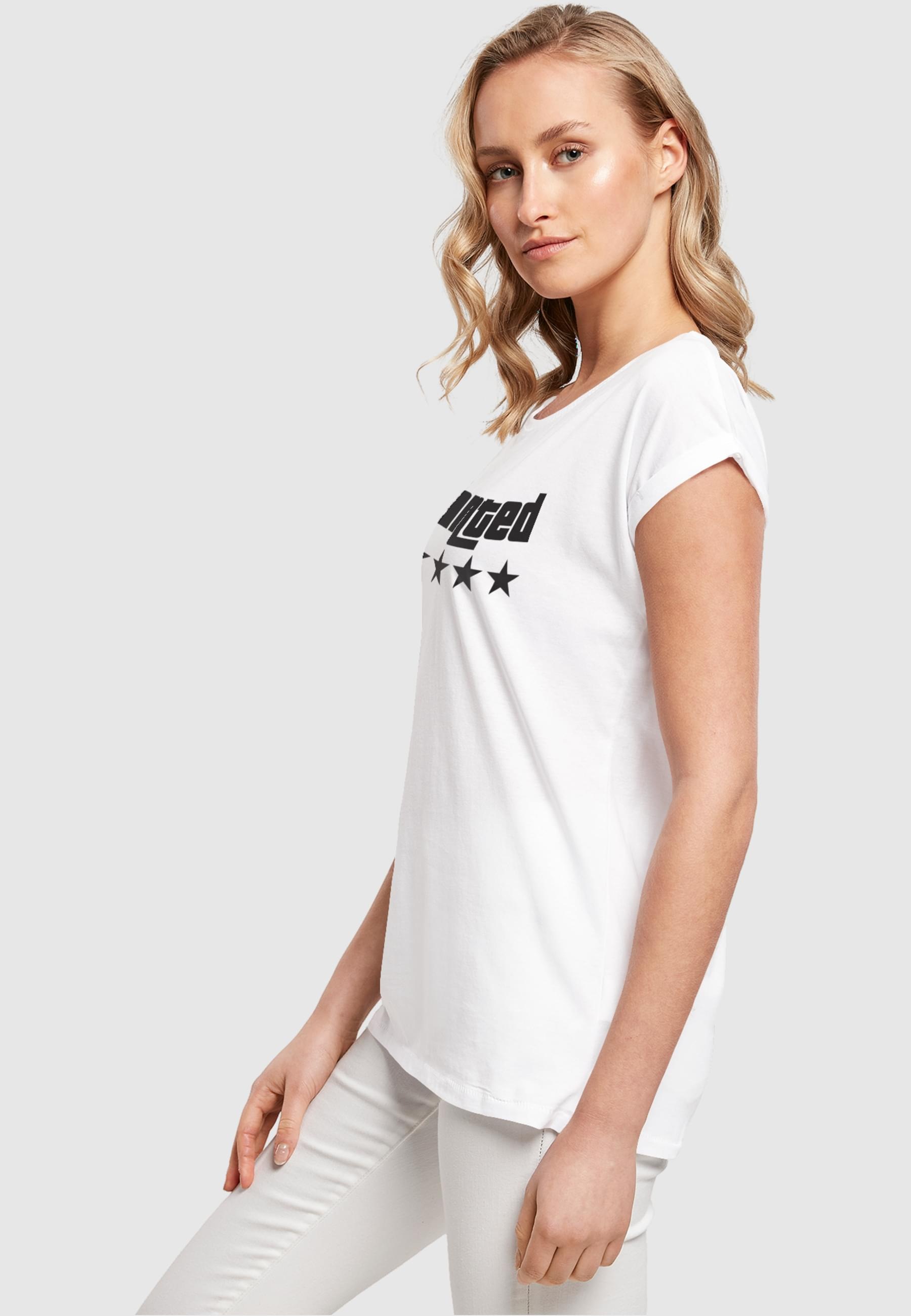 online Merchcode Shoulder T-Shirt Wanted »Damen BAUR Extended kaufen Tee«, | tlg.) Laides (1