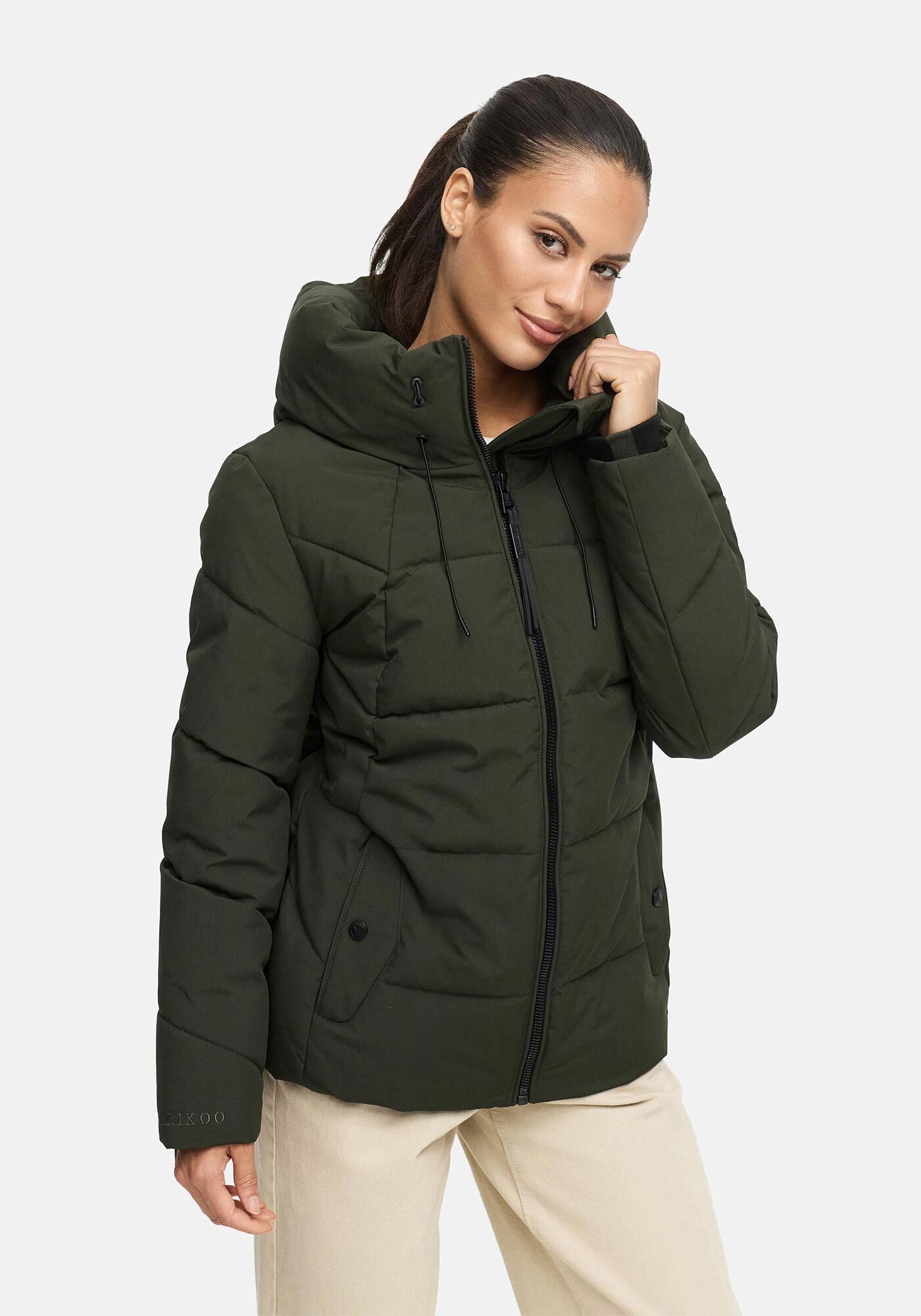 Marikoo Winterjacke »Kuscheltatze«, mit extra hohem Kragen