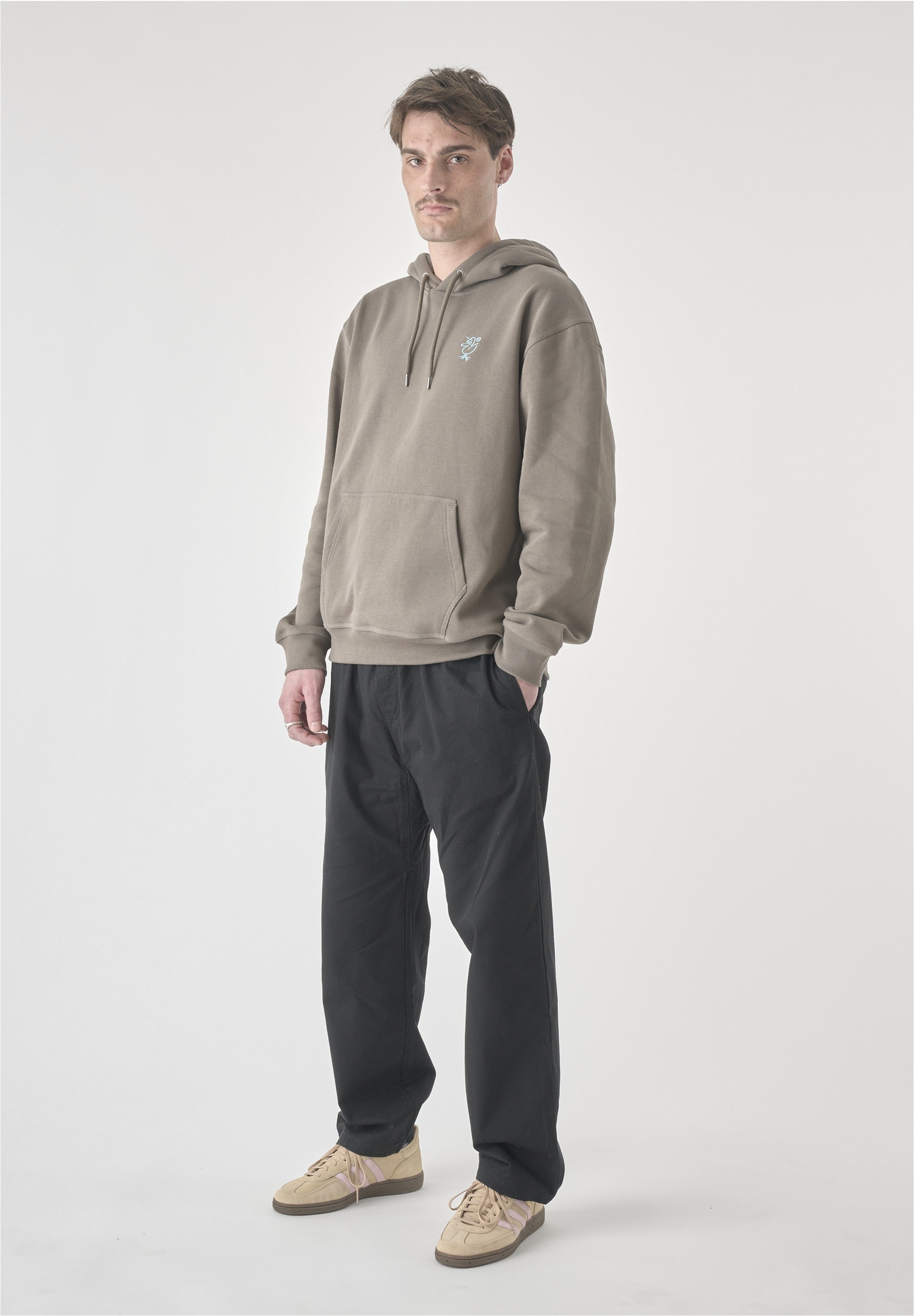 Cleptomanicx Kapuzensweatshirt »Sketch Gull«, mit toller Stickerei auf der Brust