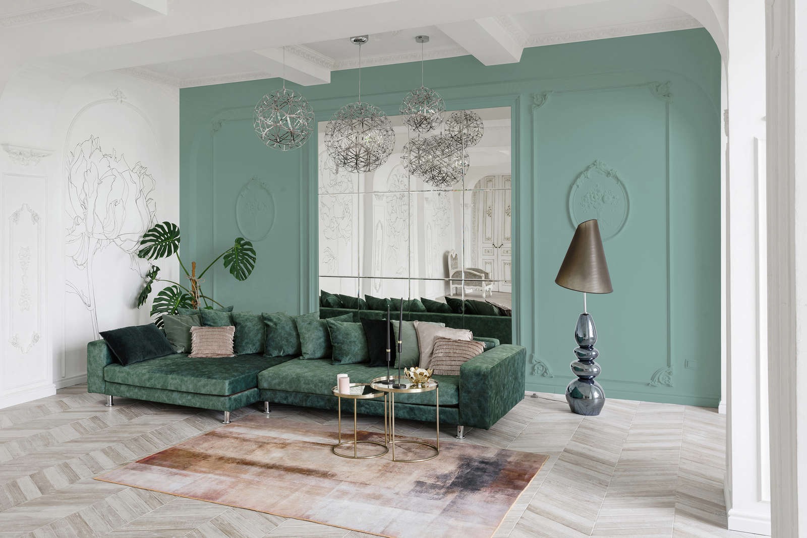 A.S. Création Wandfarbe »Premium Innenwandfarbe PURO Tuchmatt soft green« ideal für Wohnzimmer, Schlafzimmer, Flur und Küche, Farbwelt Grün