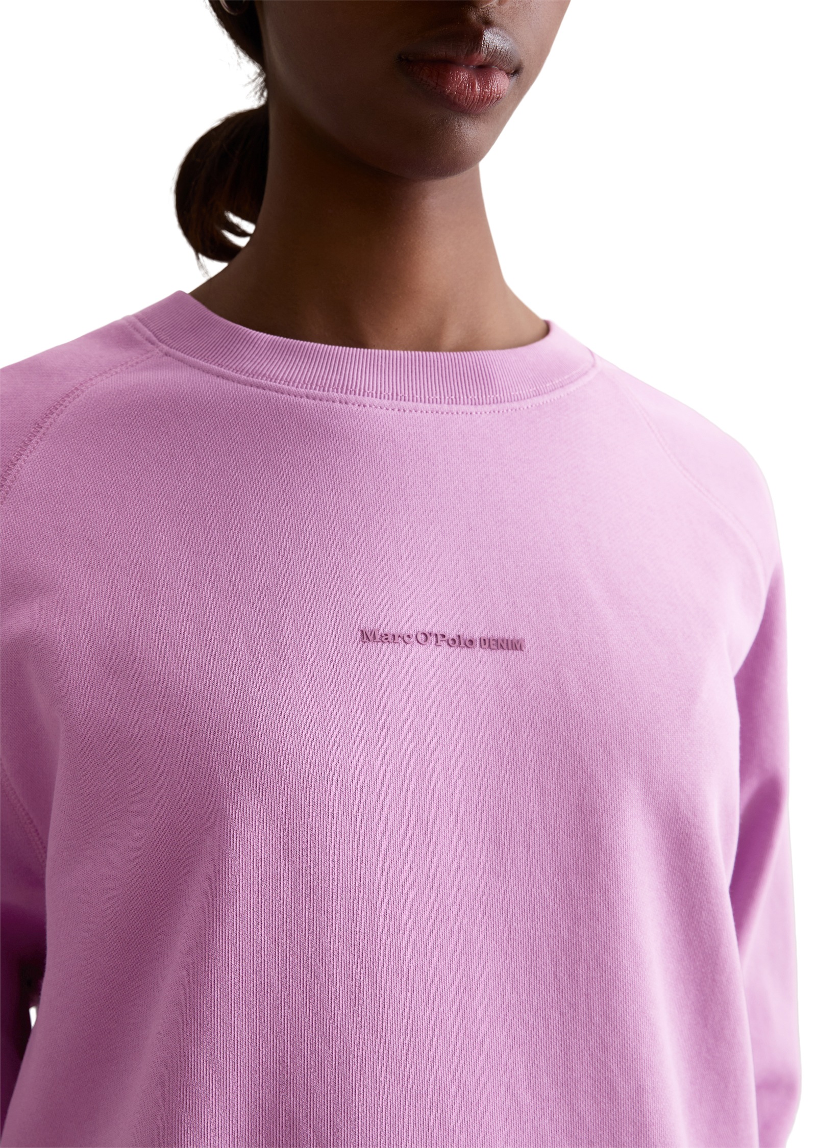 Thumbnail - Marc OPolo DENIM Sweatshirt, relaxed fit, aus Organic Cotton, mit Schlitzen an der Seitennaht