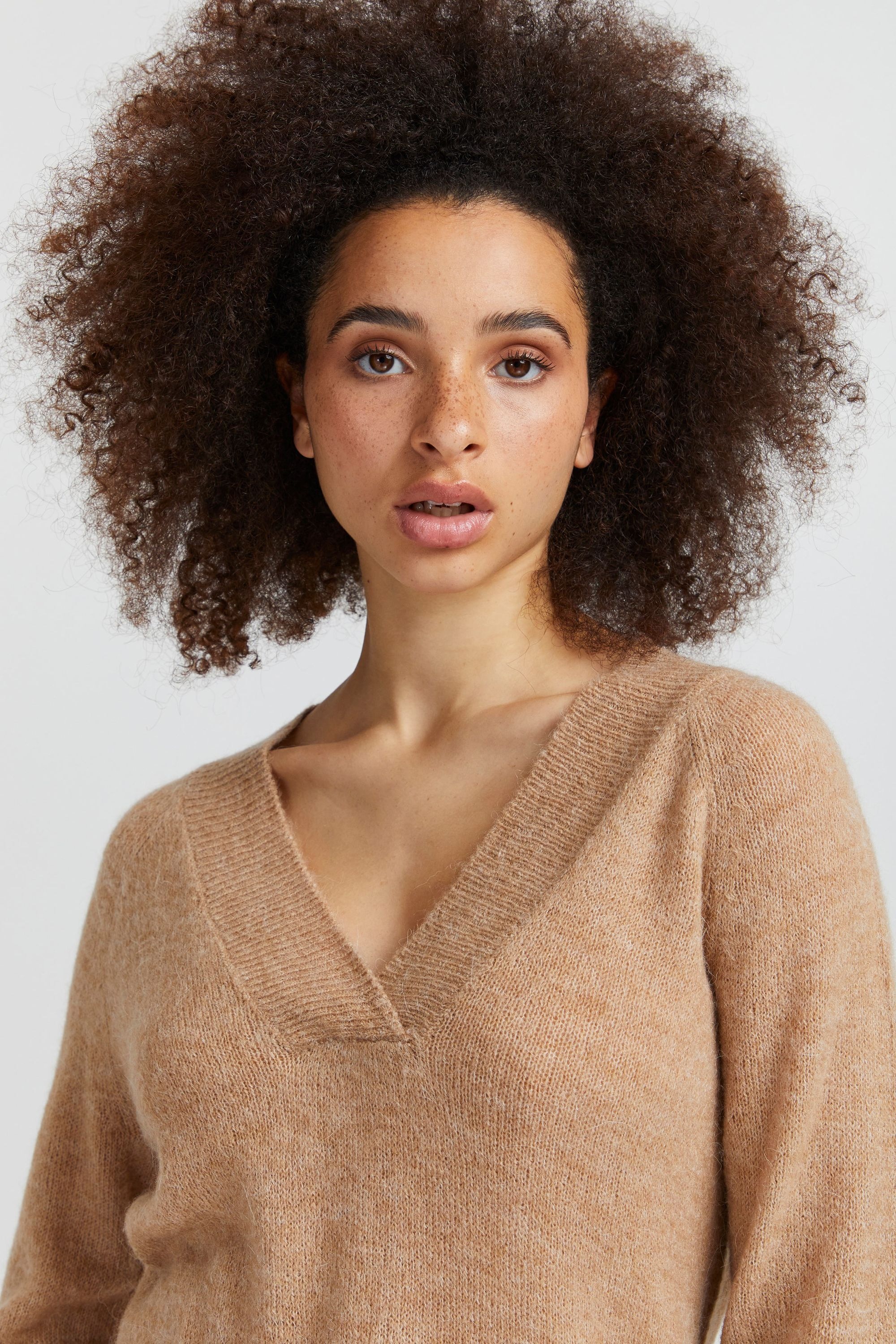 Ichi Strickfleece-Pullover »Strickpullover IHKamara«