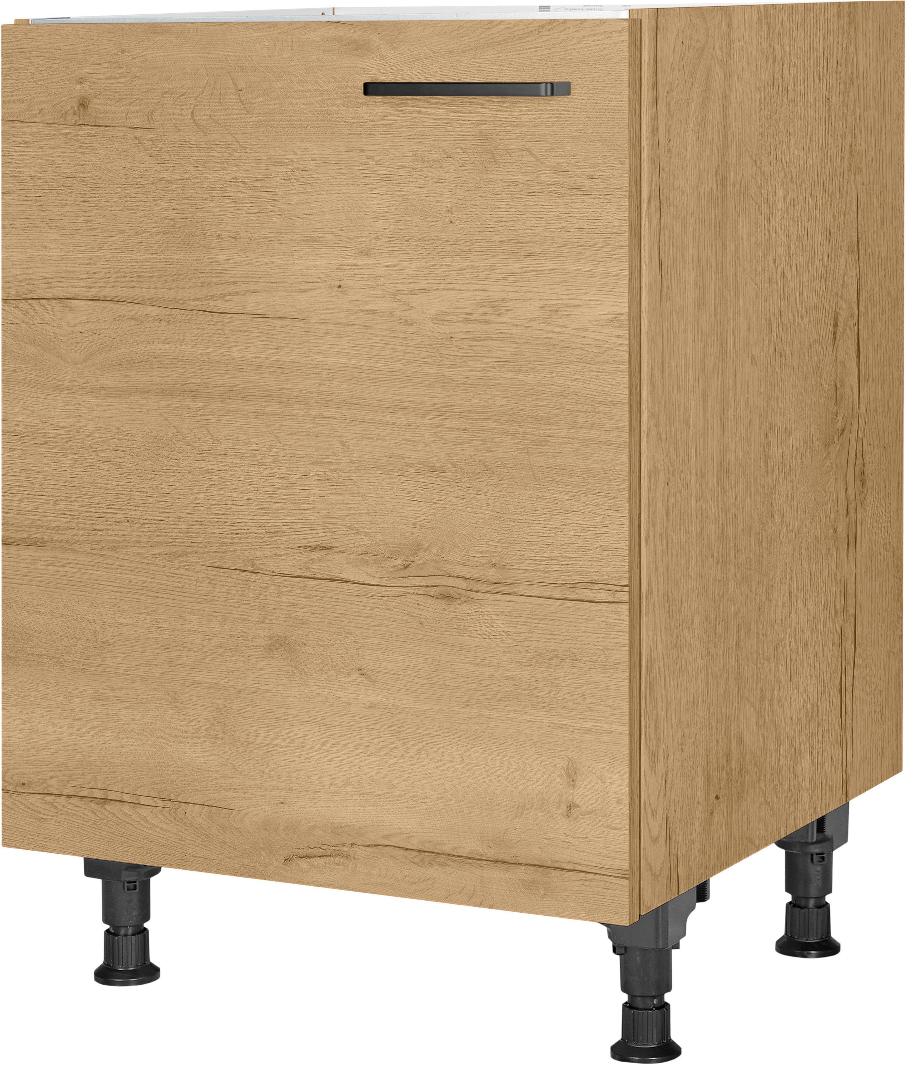 nobilia Spülenschrank ""Structura", Ausrichtung wählbar, vormontiert, in den Breiten" 45 und 60 cm, mit höhenverstellbaren Sockelfüßen
