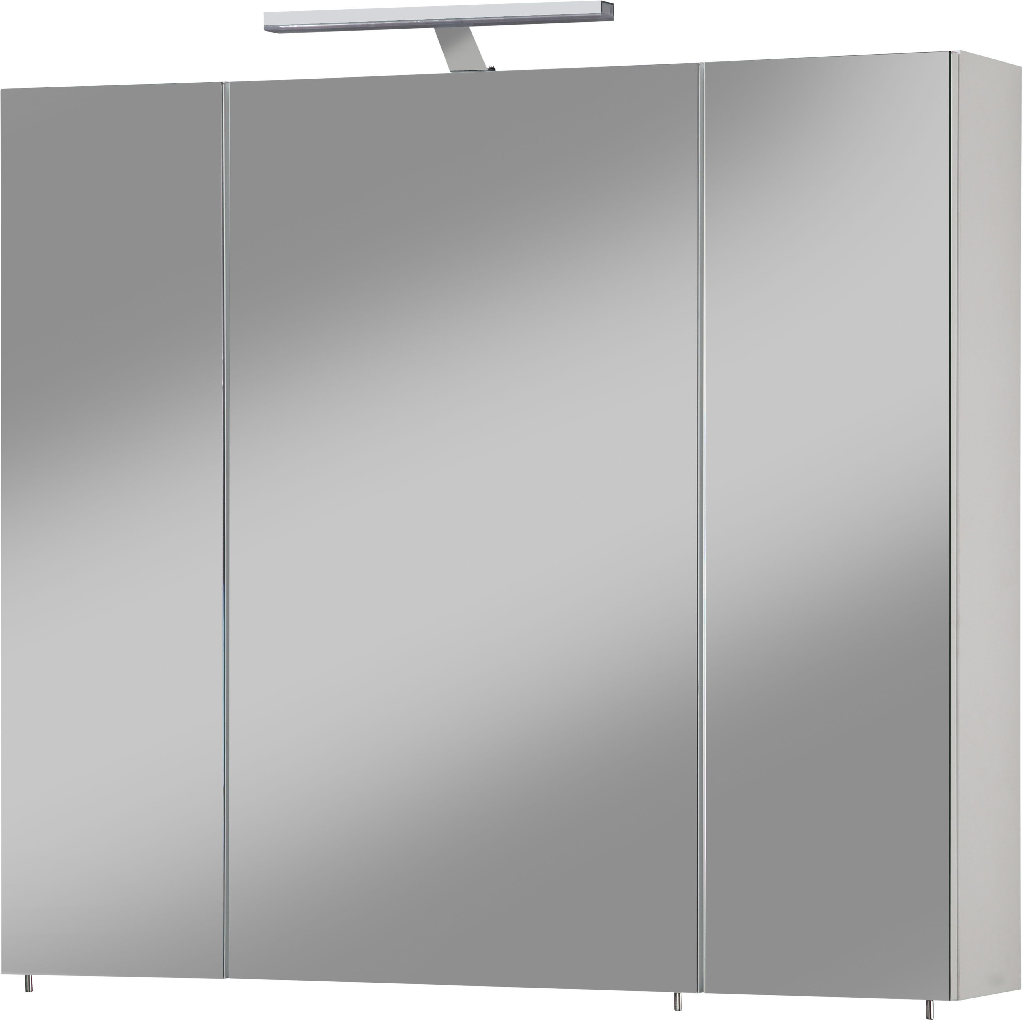 welltime Spiegelschrank "Torino, Spiegelschrank, Made in Germany, B: 80 cm" Solide Verarbeitung - Dieses Produkt ist in Deutschland gefertigt
