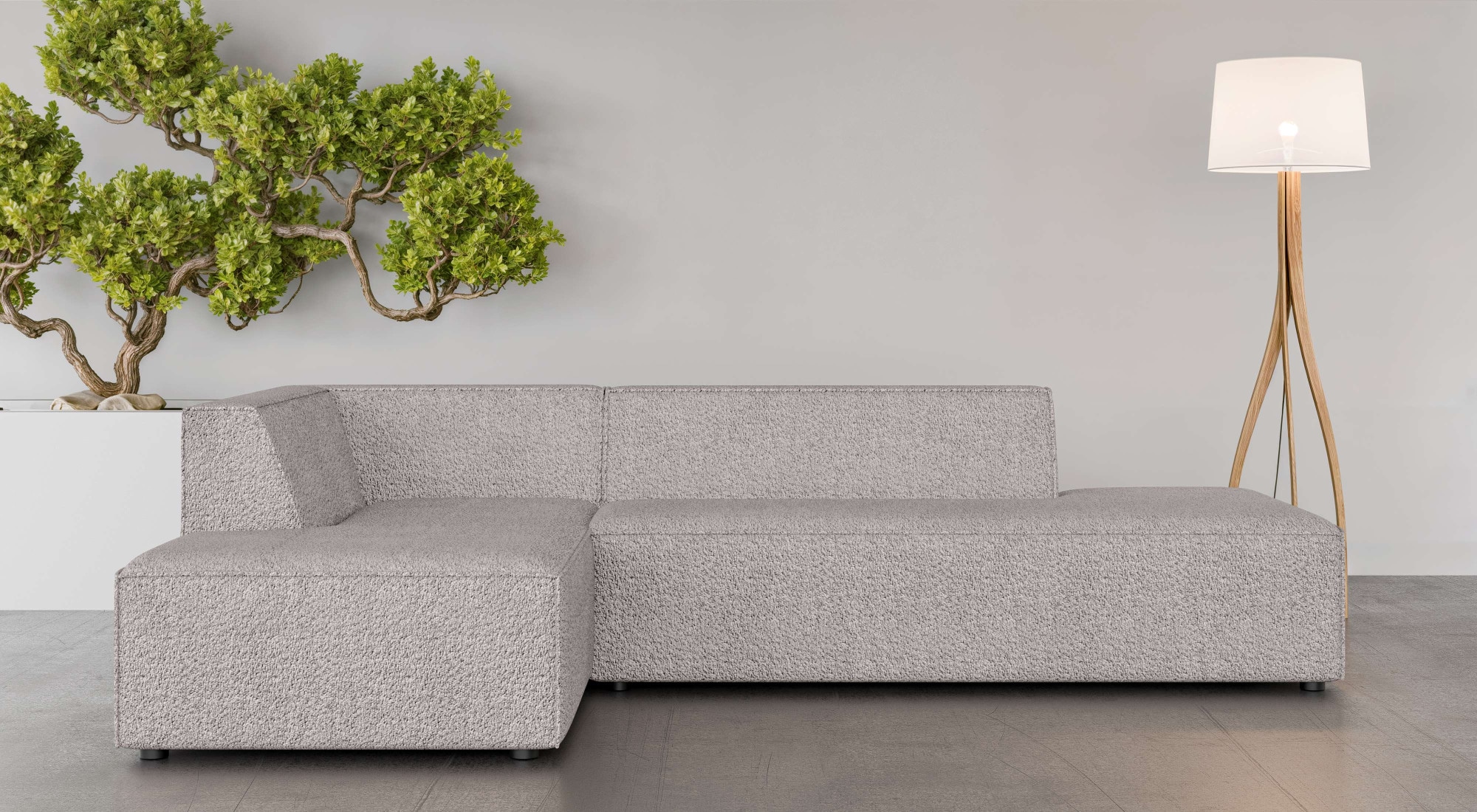 Ecksofa »Ecksofa Cavan mit Ottomane links oder rechts bestellbar«, L-Form mit...