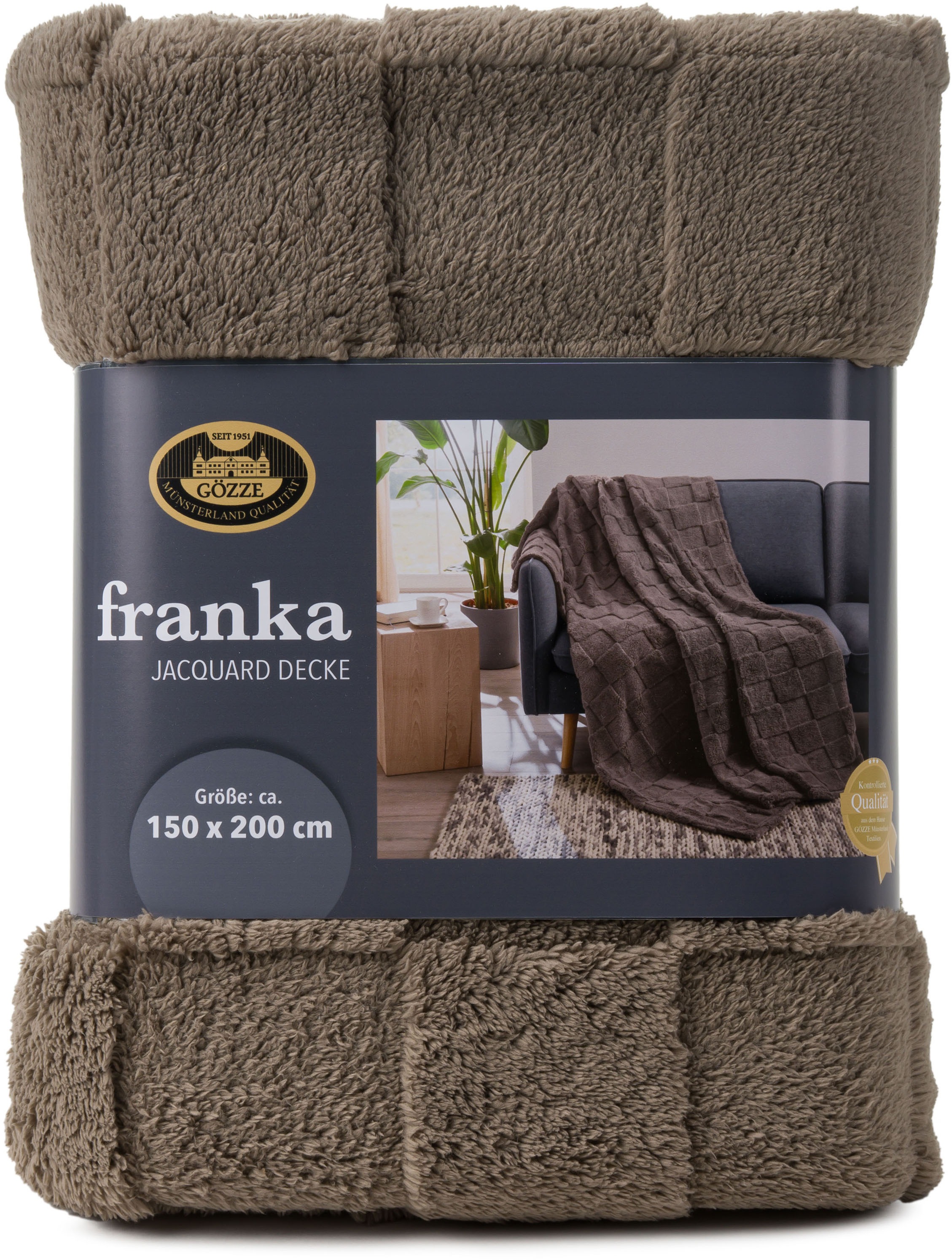 Gözze Wohndecke "FRANKA Jacquarddecke" im modernen Design, aus 100 % Polyes günstig online kaufen