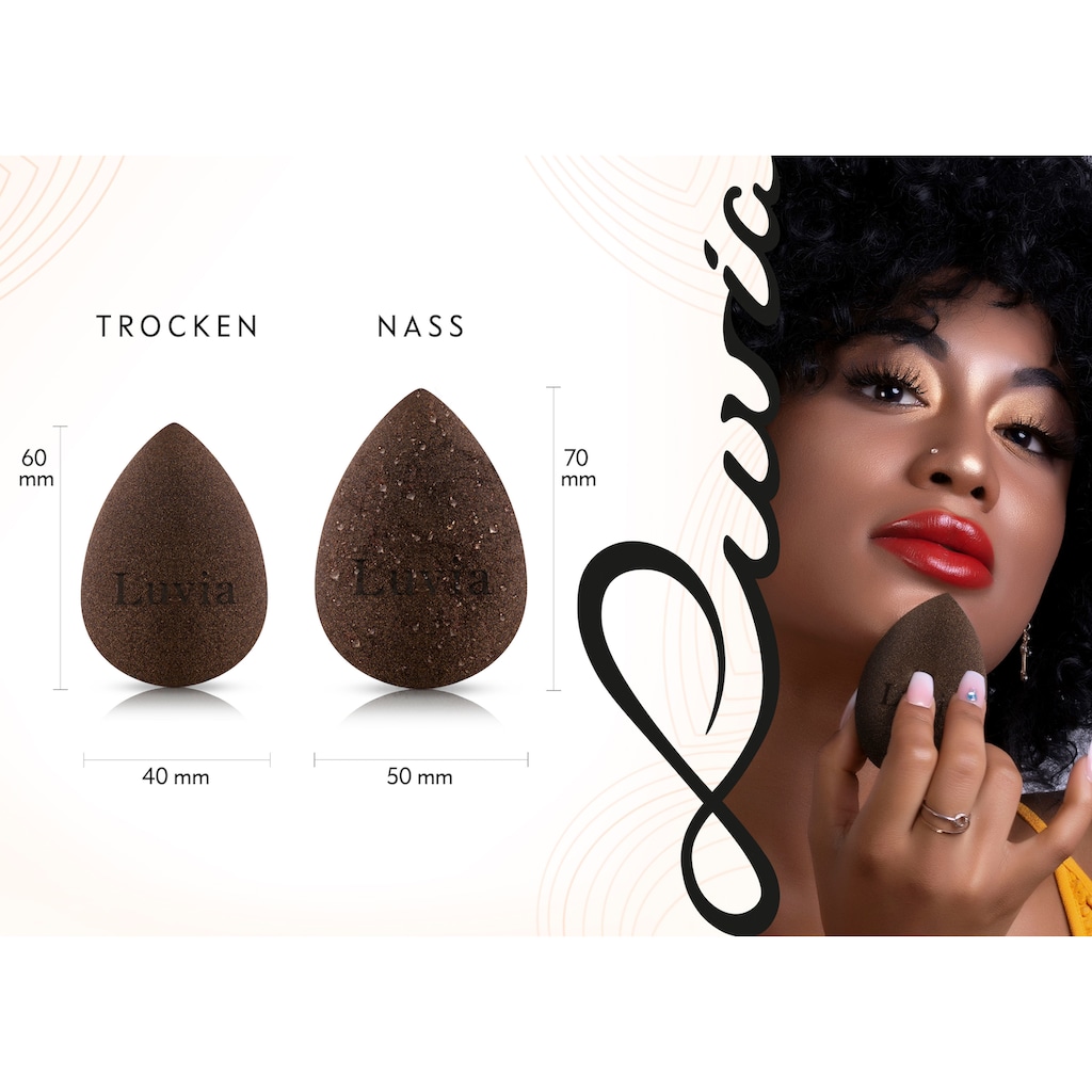 Luvia Cosmetics Make-up Schwamm »Make-Up Blending Sponge - Metallic Roségolden«, (2 tlg.)