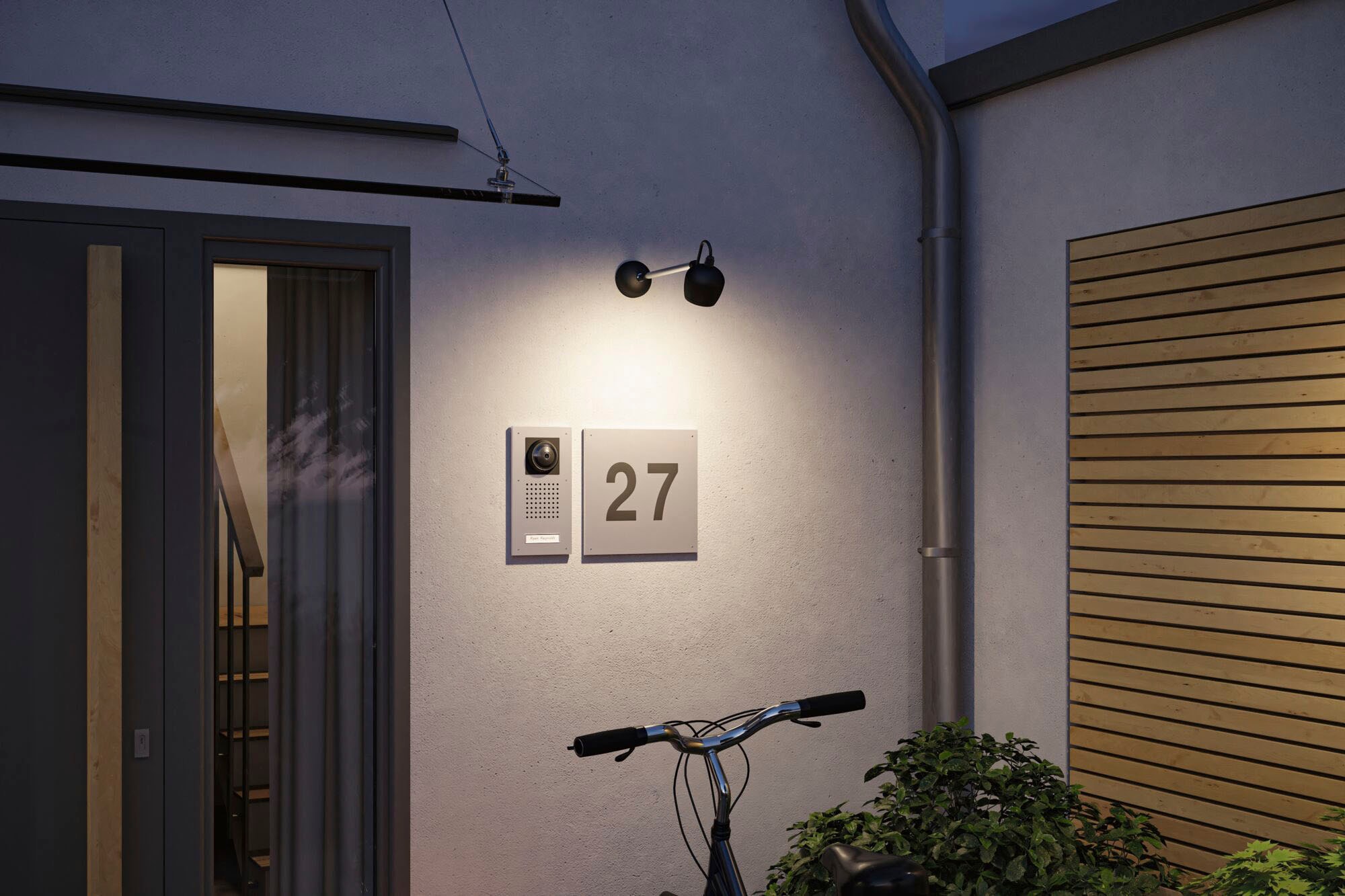 Paulmann LED Gartenleuchte »Outdoor 230V Wall Kikolo RGBW ZigBee«, 1 flammig, ZigBee RGBW
