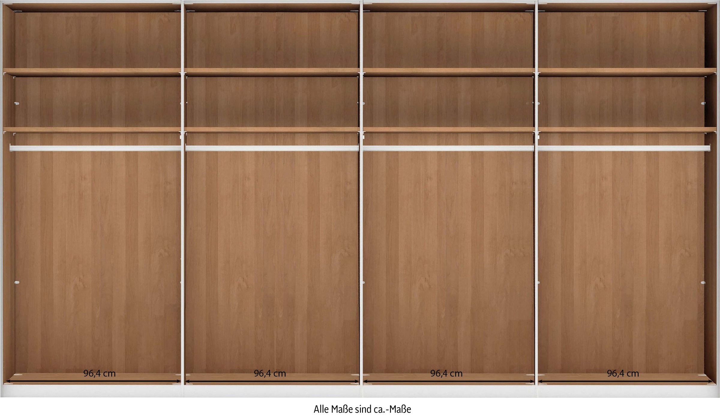 WIEMANN Drehtürenschrank »Cardiff, Massivholztüren in Kombination mit Glas- oder Spiegeltüren«, (4 Breiten, 2 Höhen 216/236cm auswählbar), hochwertiges Design in langlebiger Qualität, viel Stauraum