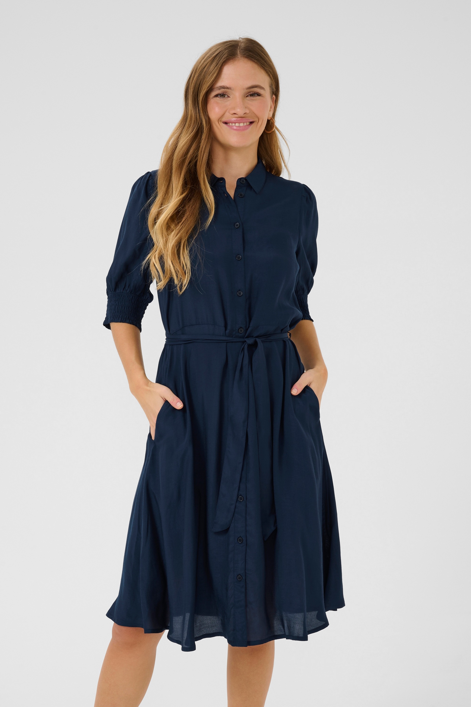 KAFFE Midikleid »Damen Kleid KAemine«