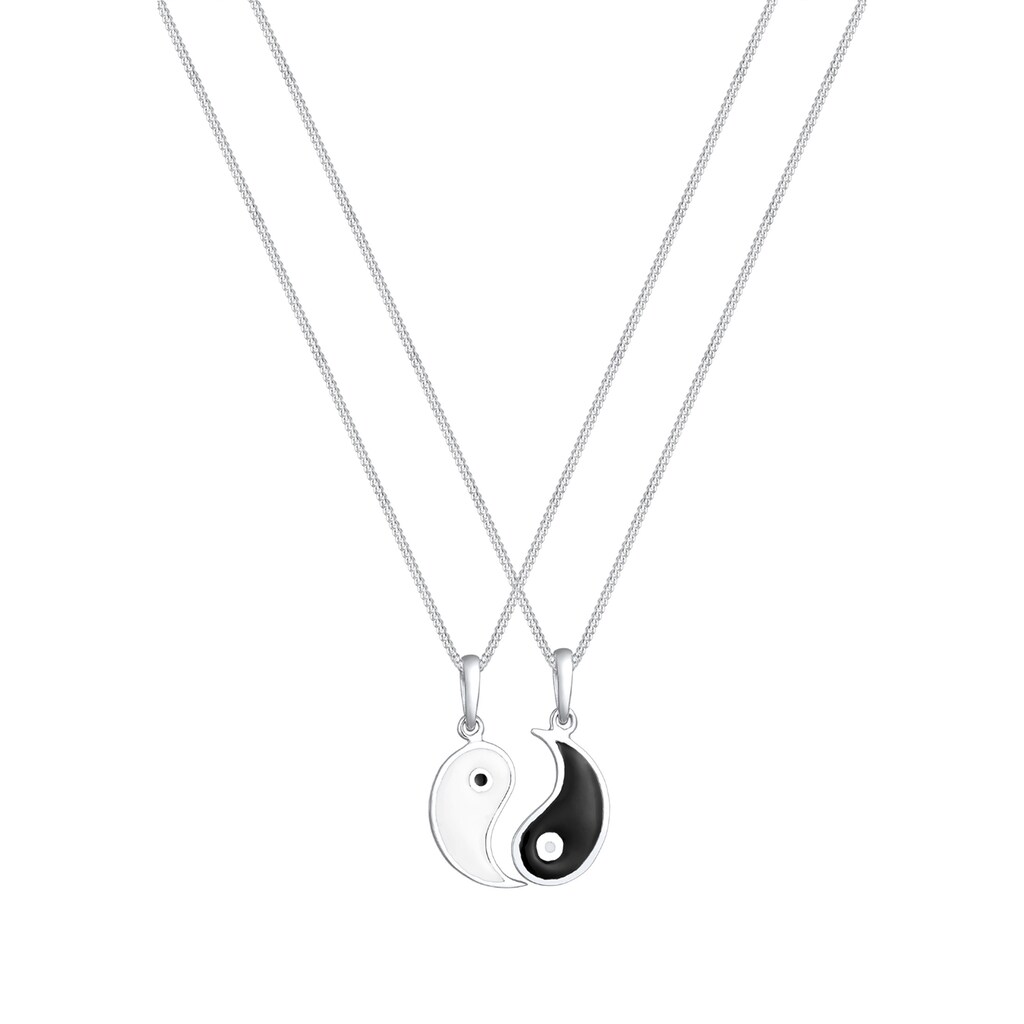 Elli Ketten-Set »Partnerketten Yin Yang 925 Sterling Silber«