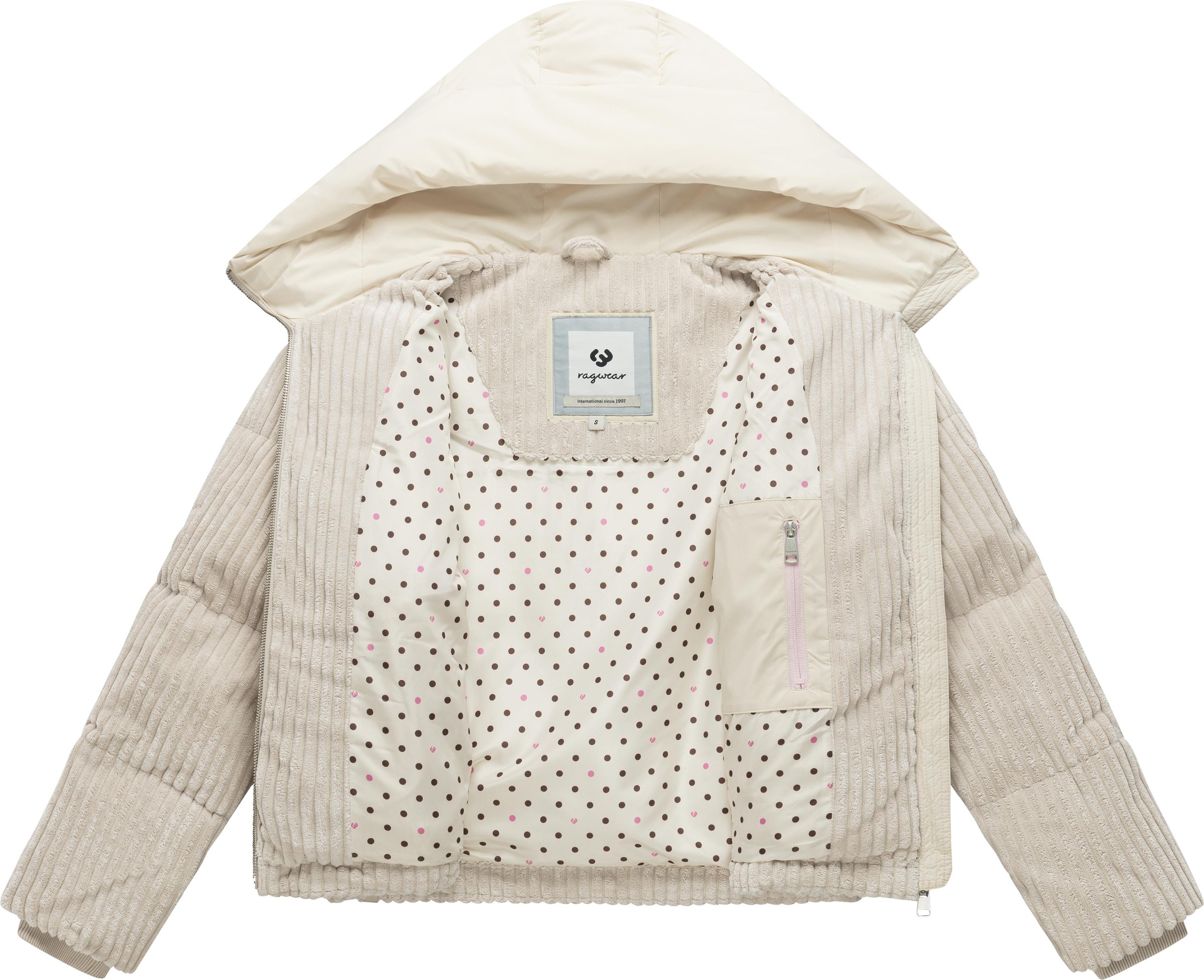 Ragwear Cordjacke »Riella Cordy Y« mit Kapuze Kuschelig weiche Damen Winter Kordjacke