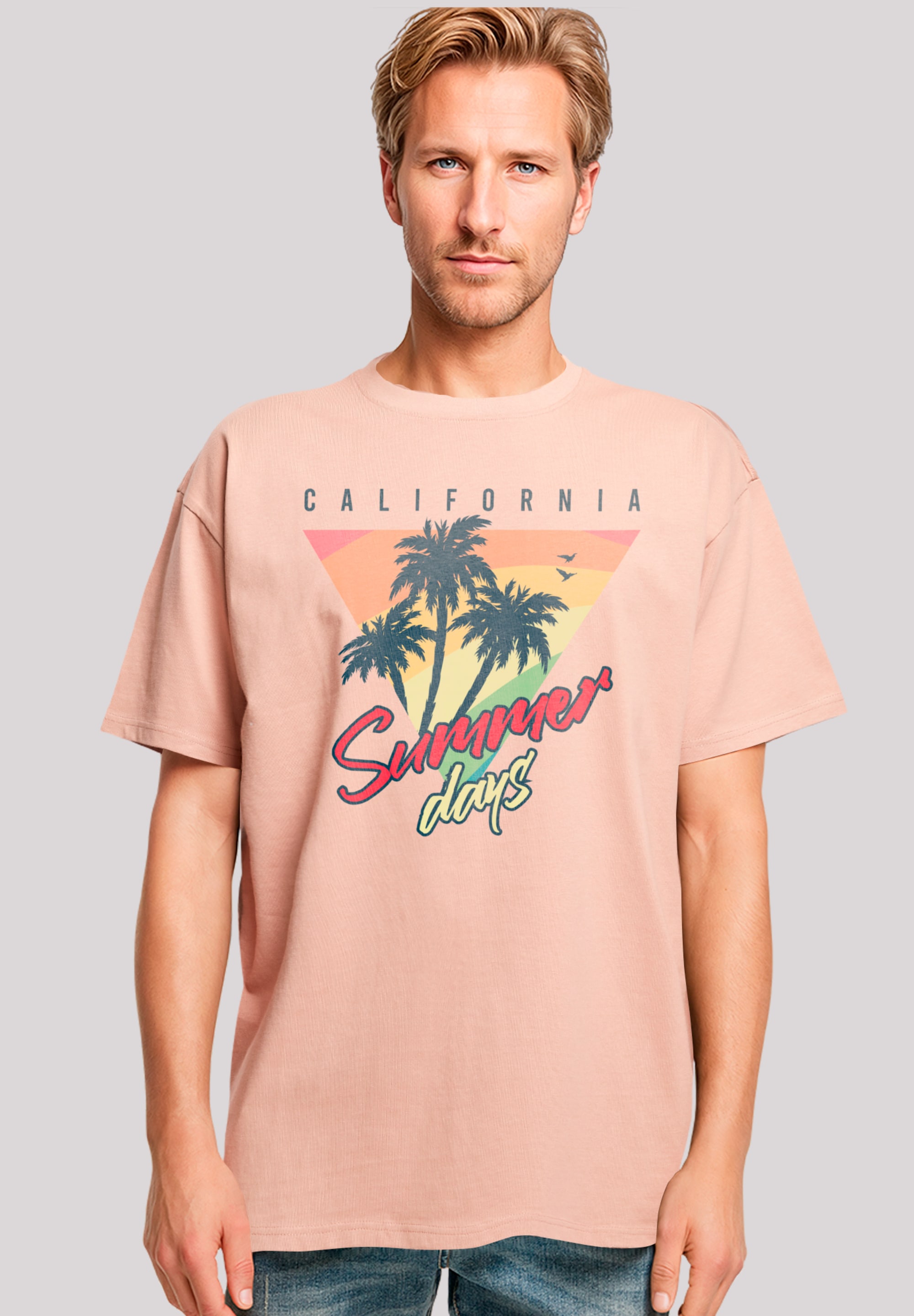 F4NT4STIC T-Shirt "California Palmen Retro", Premium Qualität günstig online kaufen