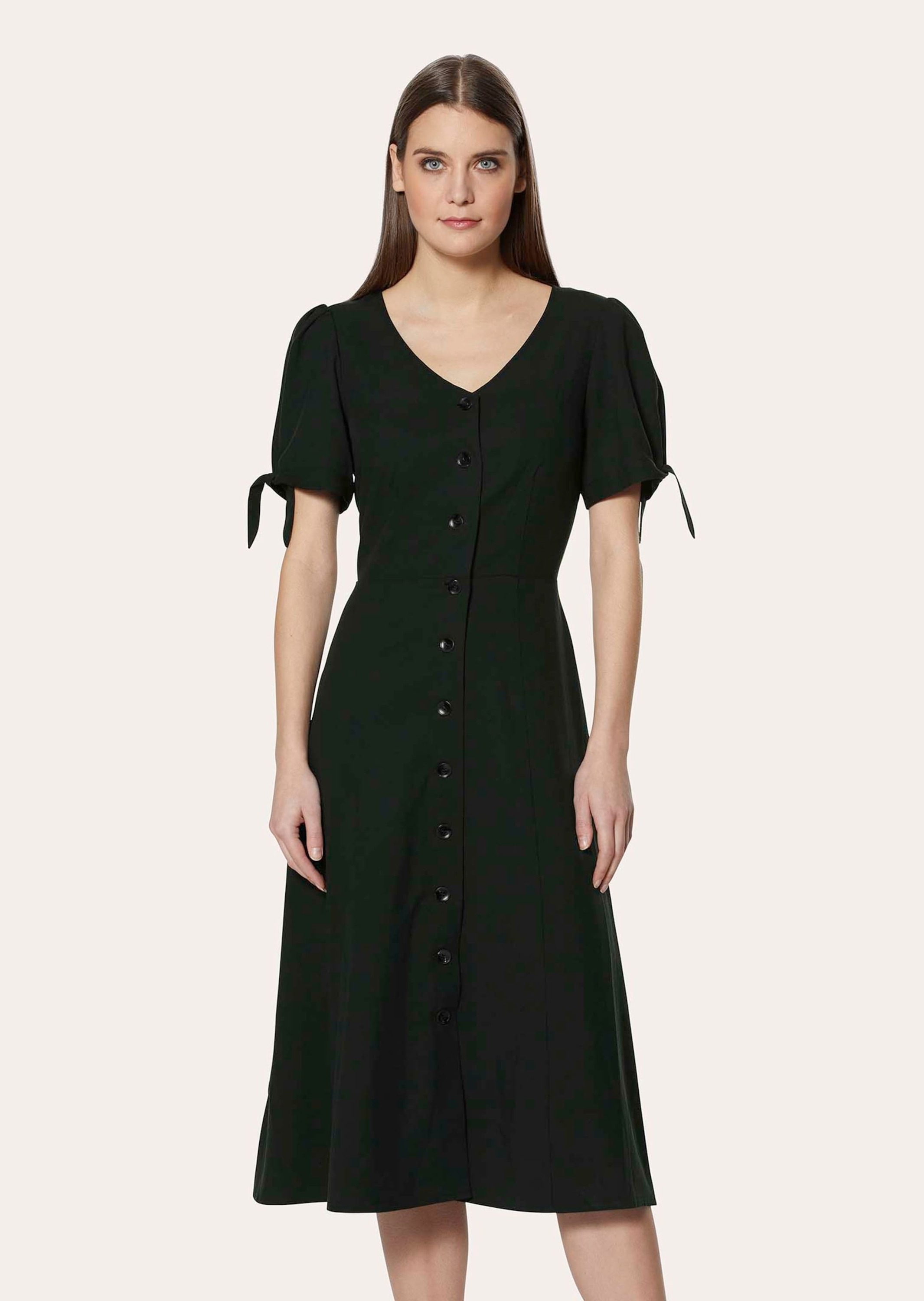 MADELEINE Midikleid "Sommerkleid Viskosekleid mit V-Ausschnitt, Kurzarm" günstig online kaufen