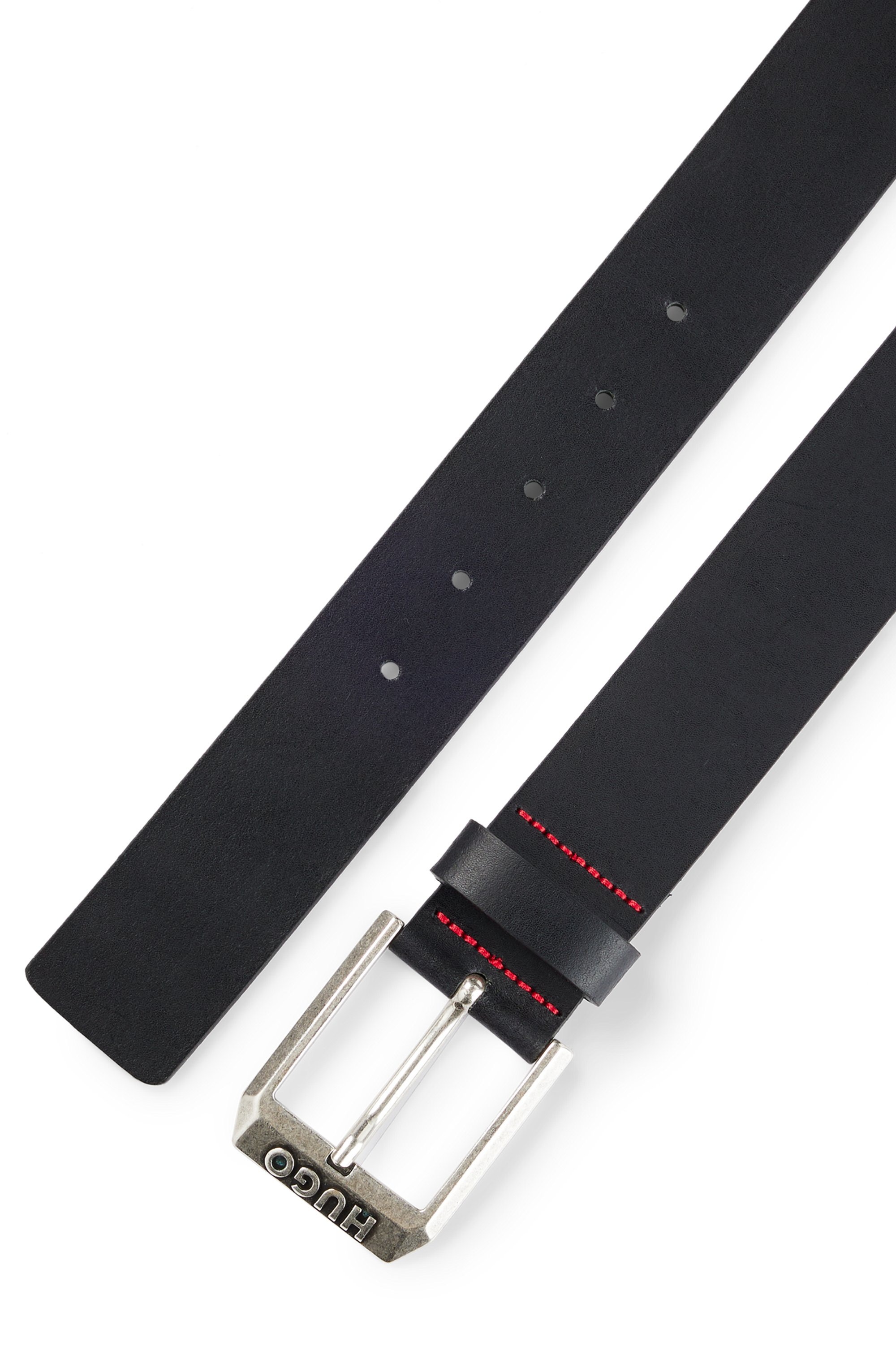 Thumbnail - HUGO Ledergürtel "Gelio Sz40" mit Markenlabel von HUGO