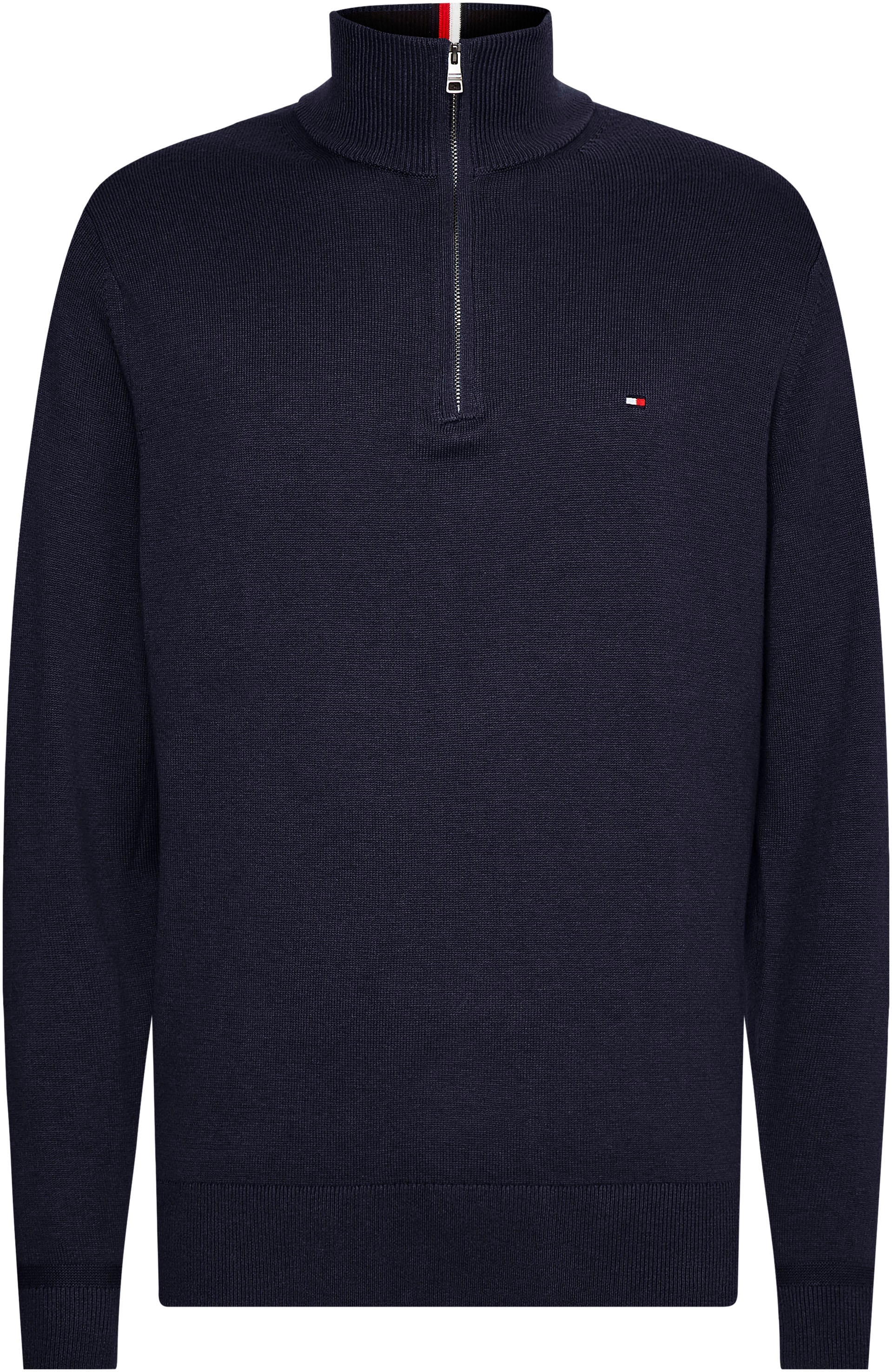 Tommy Hilfiger Troyer »PIMA ORG CTN CASHMERE ZIP MOCK«