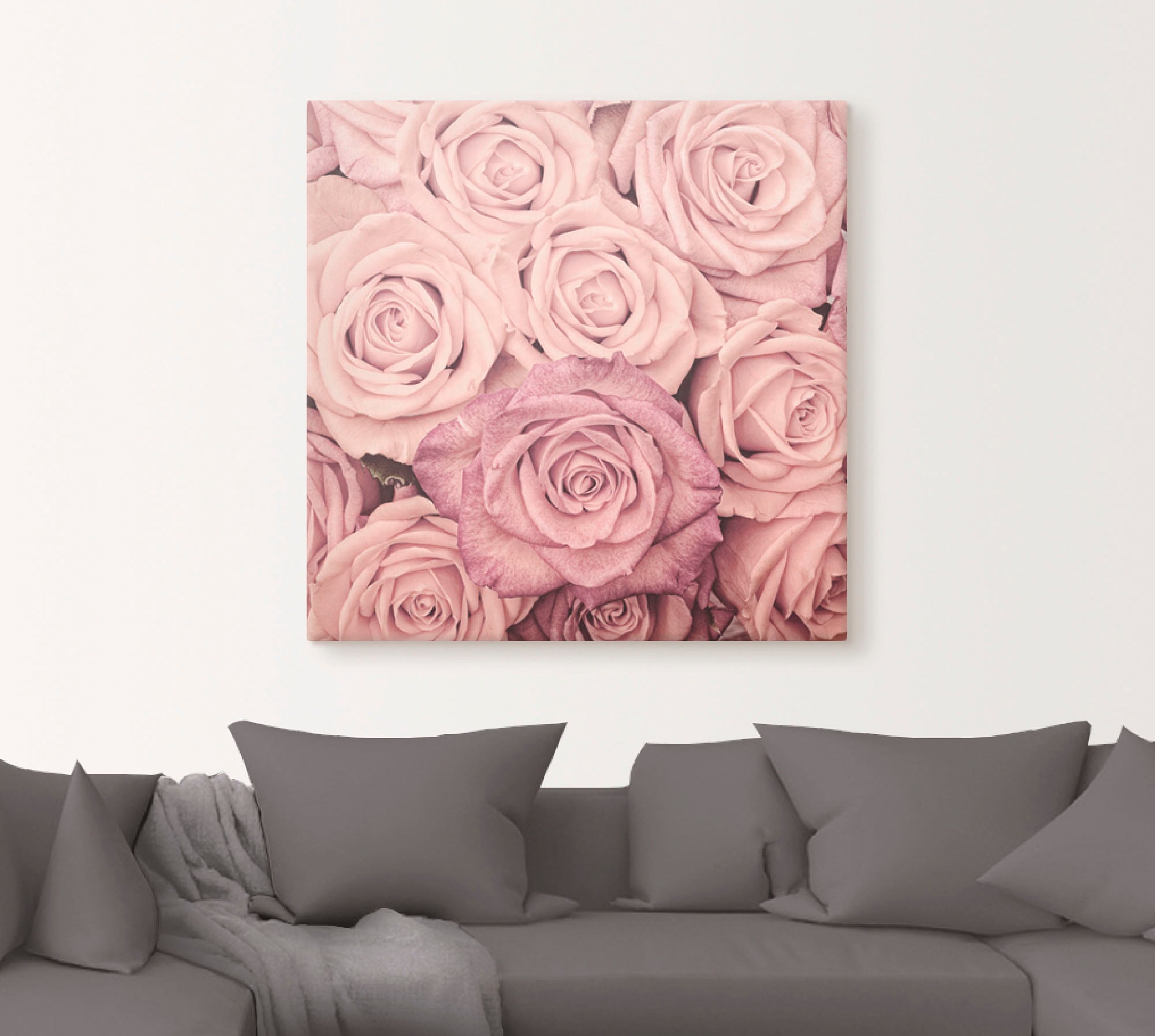 Artland Wandbild »Rosen«, Blumen, (1 St.), als Leinwandbild, Wandaufkleber in verschied. Größen