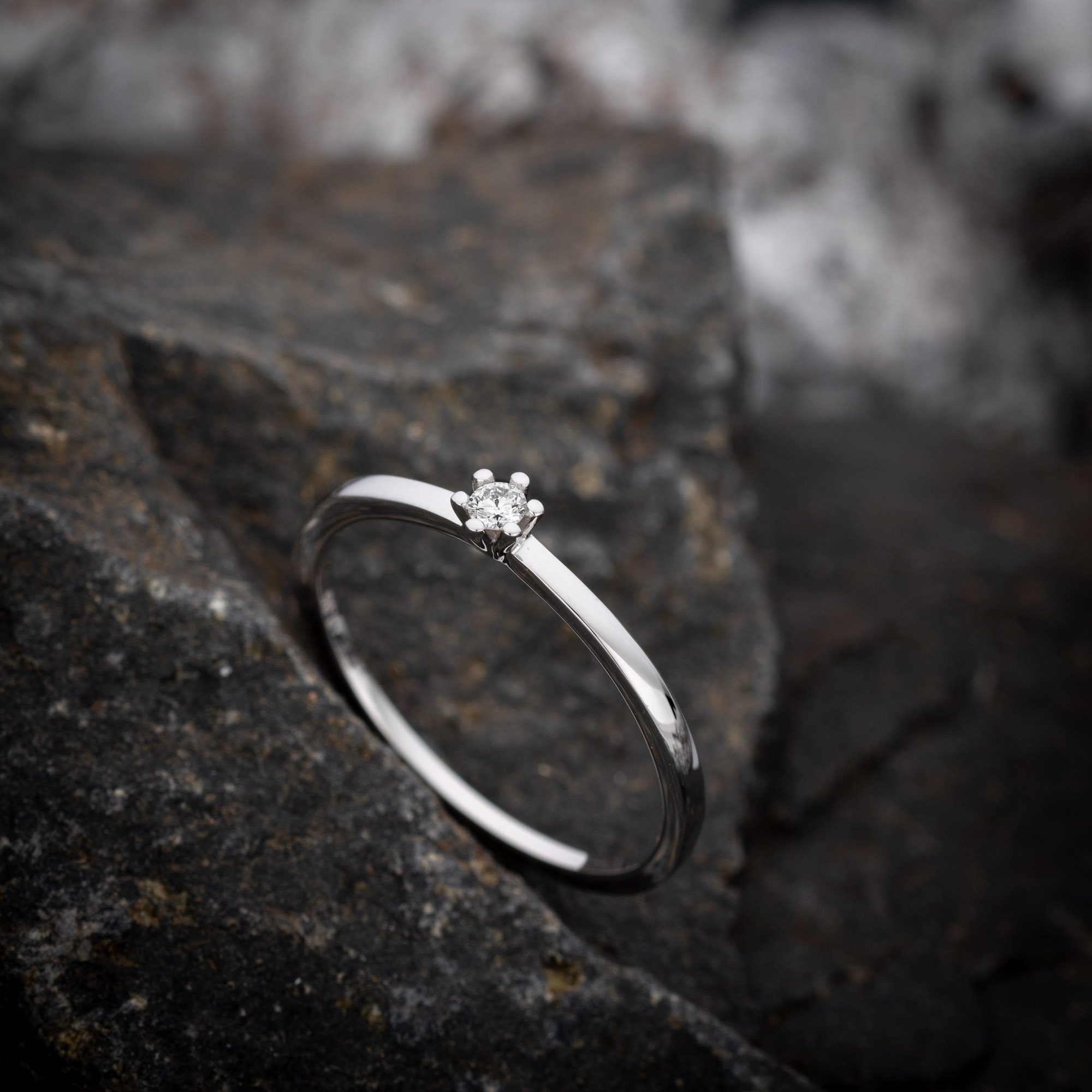 Orolino Fingerring »Gold 750 mit Brillant 0,05ct.«