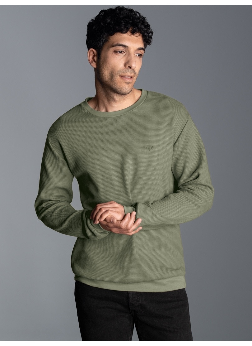 Trigema Sweatshirt »TRIGEMA Sweatshirt in Waffeloptik«
