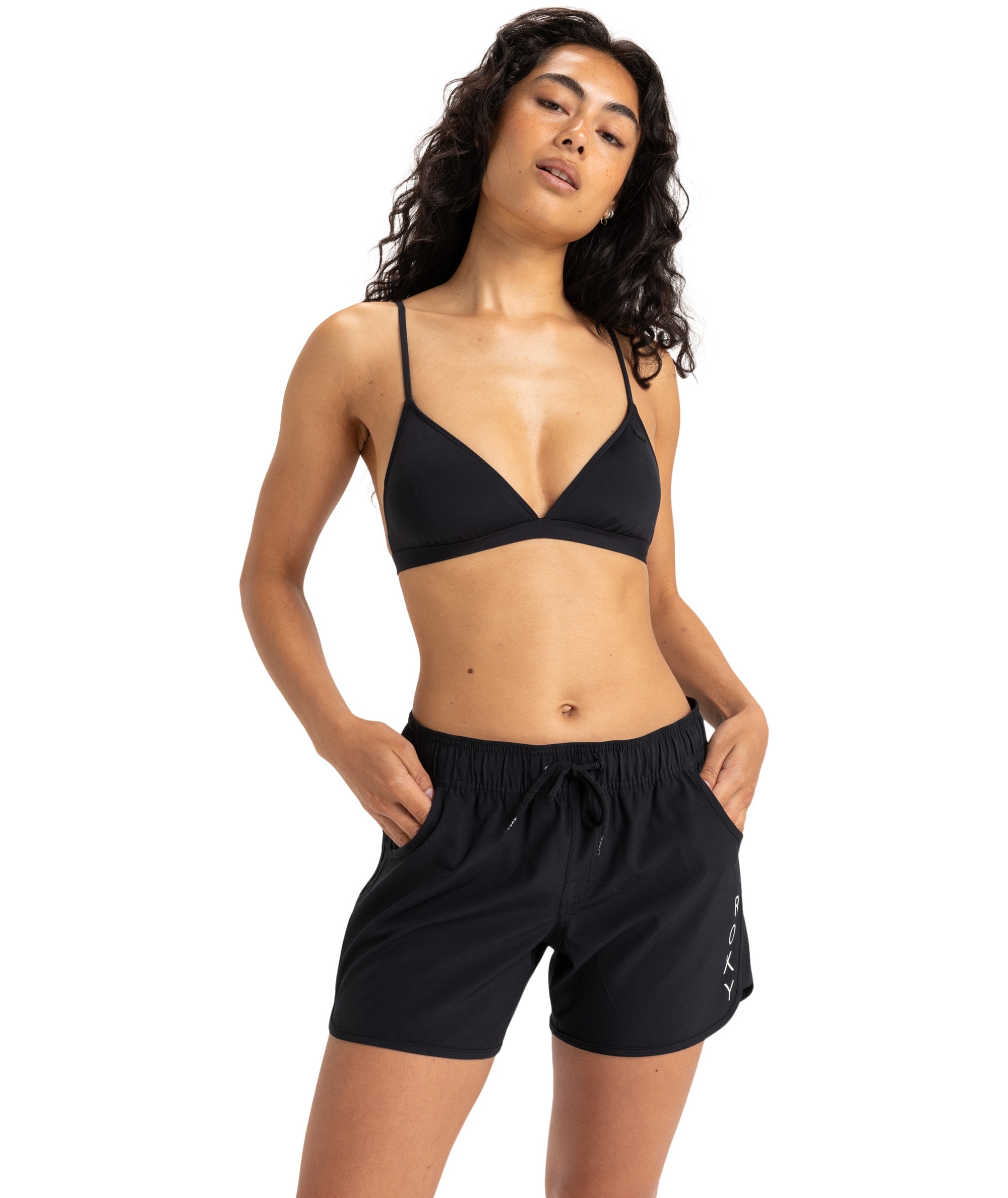 Roxy Badeshorts "ROXY CLASHORT SLEEVEICS 5 INCH BS" aus Polyester und Elasthan, erhältlich in den Größen XS bis XXL