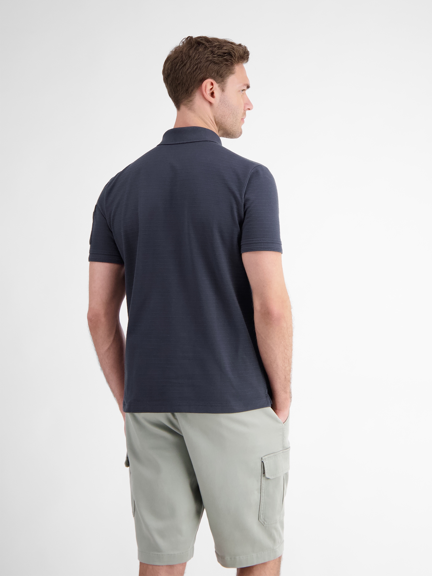LERROS Poloshirt »LERROS Herren Poloshirt, tonal gestreift«
