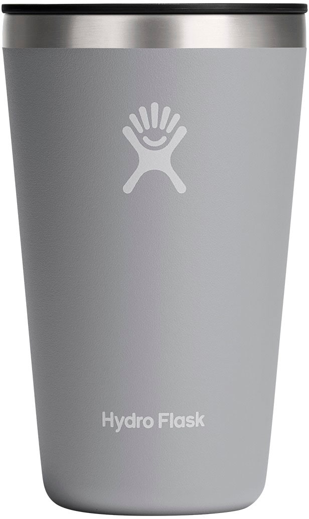 Hydro Flask Thermobecher "16 OZ All Around Tumbler Press-In Lid, 473 ml" Kompatibel mit Trinkhalmdeckel und verschließbaren Eindrückdeckel