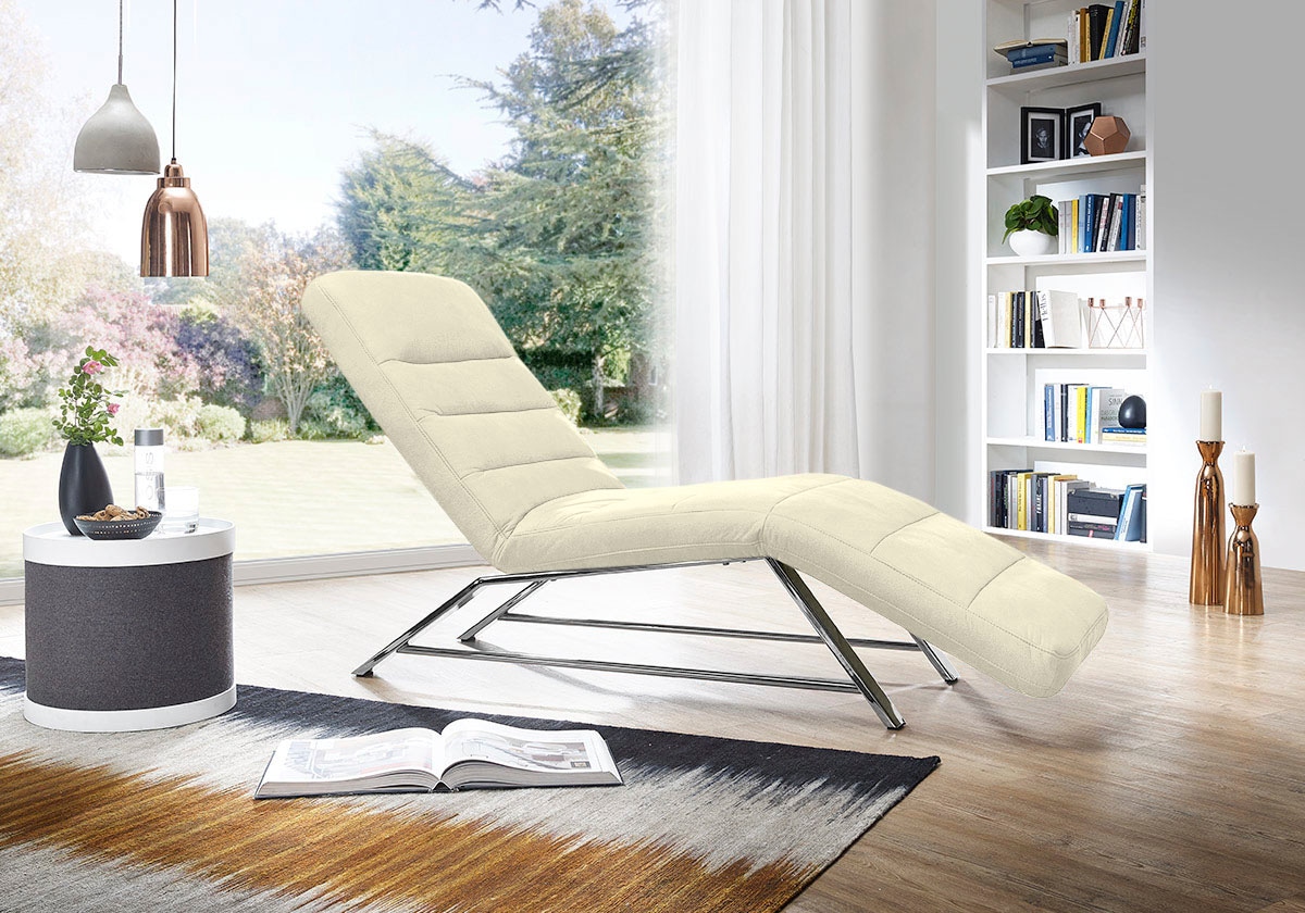 W.SCHILLIG Relaxliege »daily dreams« Funktionsliege wahlweise mit Motor, Gestell Chrom, Breite 65 cm