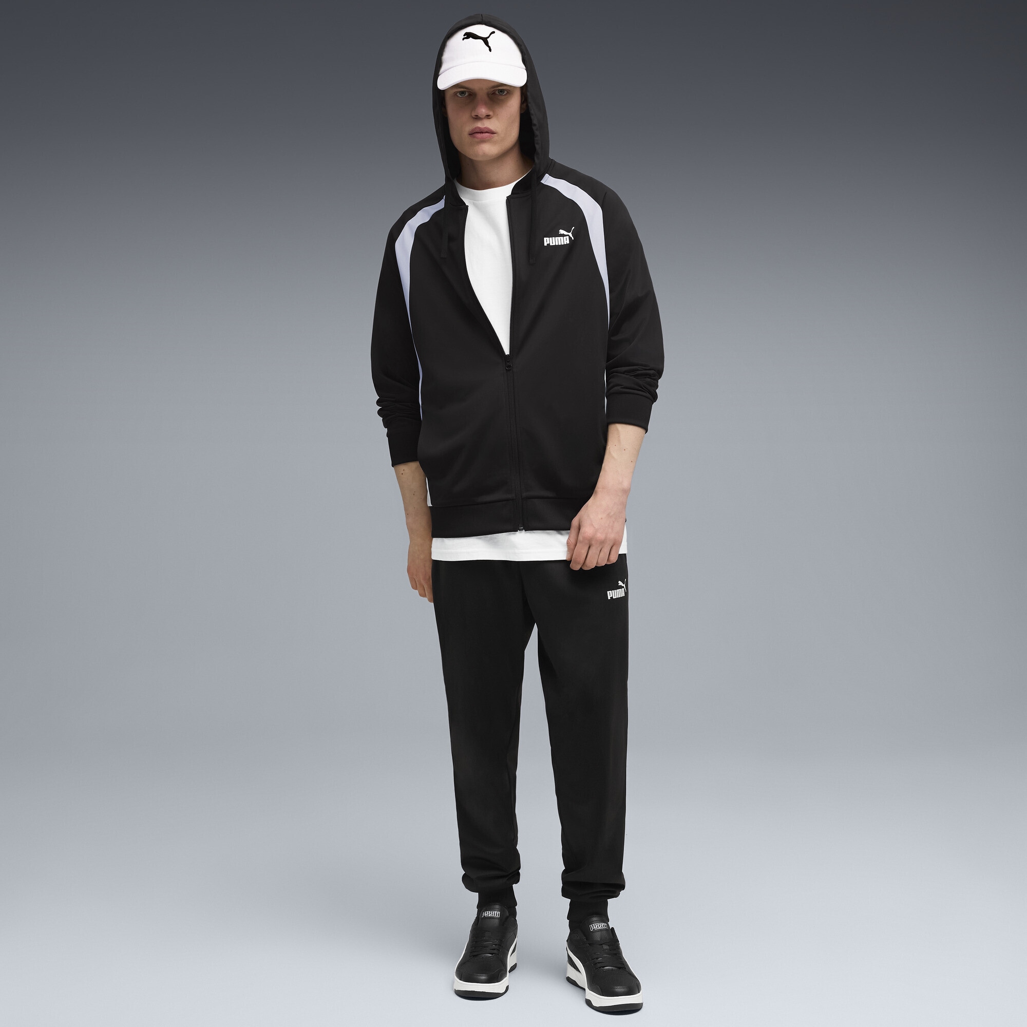 PUMA Jogginganzug »Poly Trainingsanzug mit Kapuzenjacke Herren«