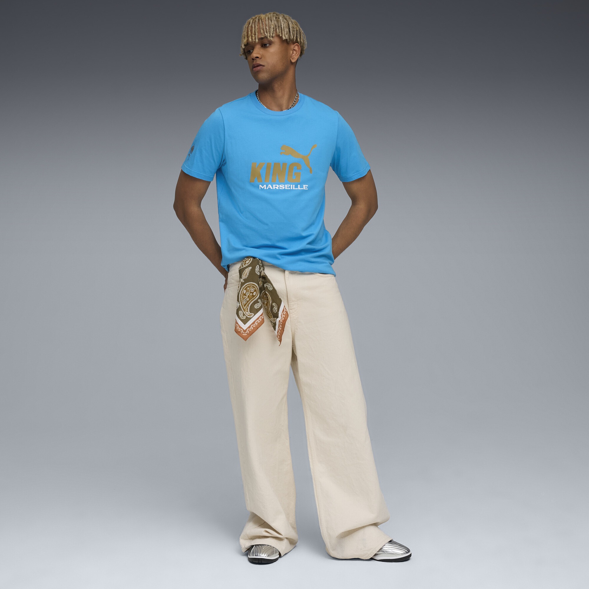 PUMA T-Shirt »Olympique de Marseille KING Logo T-Shirt Herren«