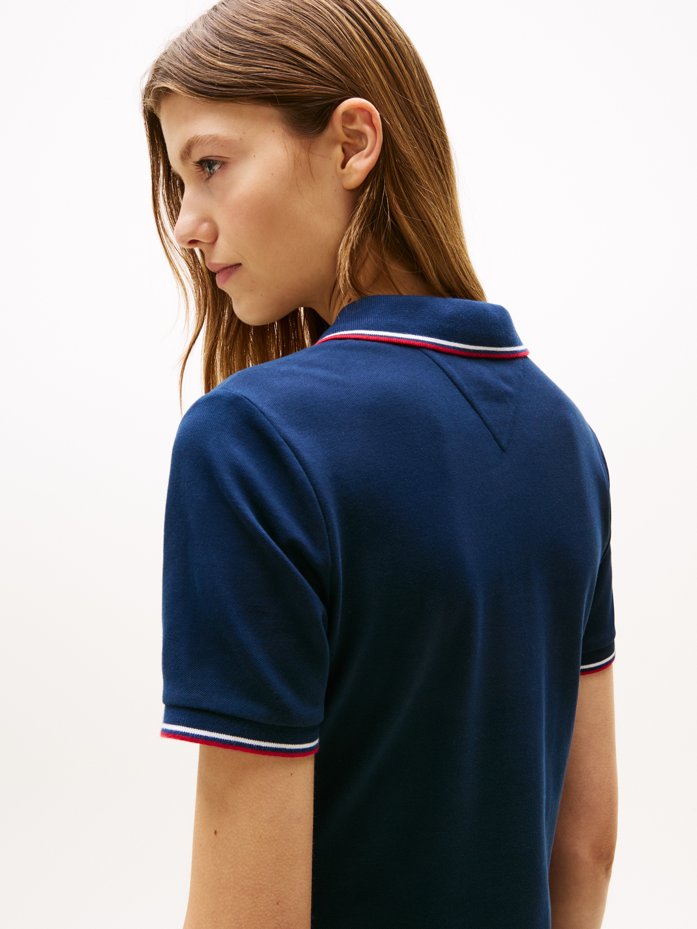 Tommy Hilfiger Polokleid "1985 RWB TIP SLIM POLO DRS" günstig online kaufen