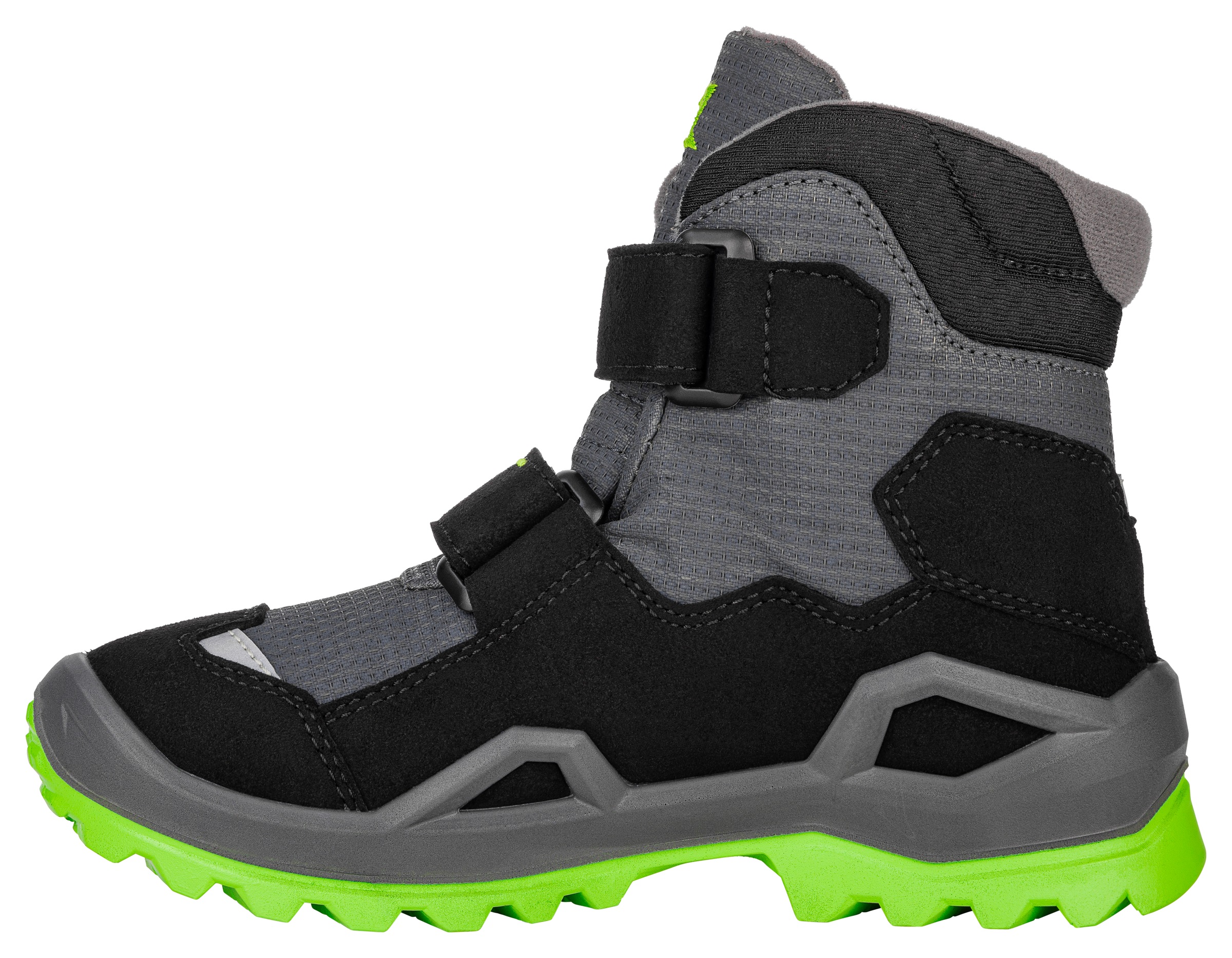 Winterstiefel LOWA "MILO EVO GORE-TEX MID JR", Damen, Gr. 32, grau (limone, grau), Synthetik, Textil, Schuhe Winterstiefel, Winterschuhe, Winterboots, Snowboots, wasserdicht, gefüttert 2