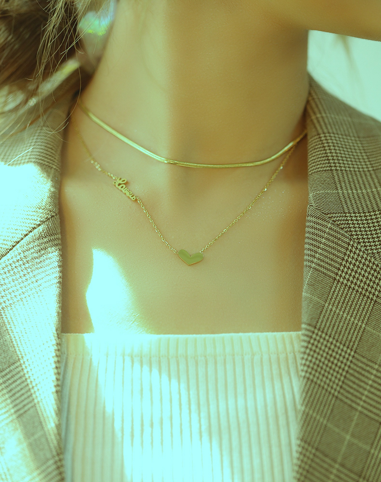 COLLEZIONE ALESSANDRO Kette mit Anhänger »Sweet Heart«, zweirehige Kette