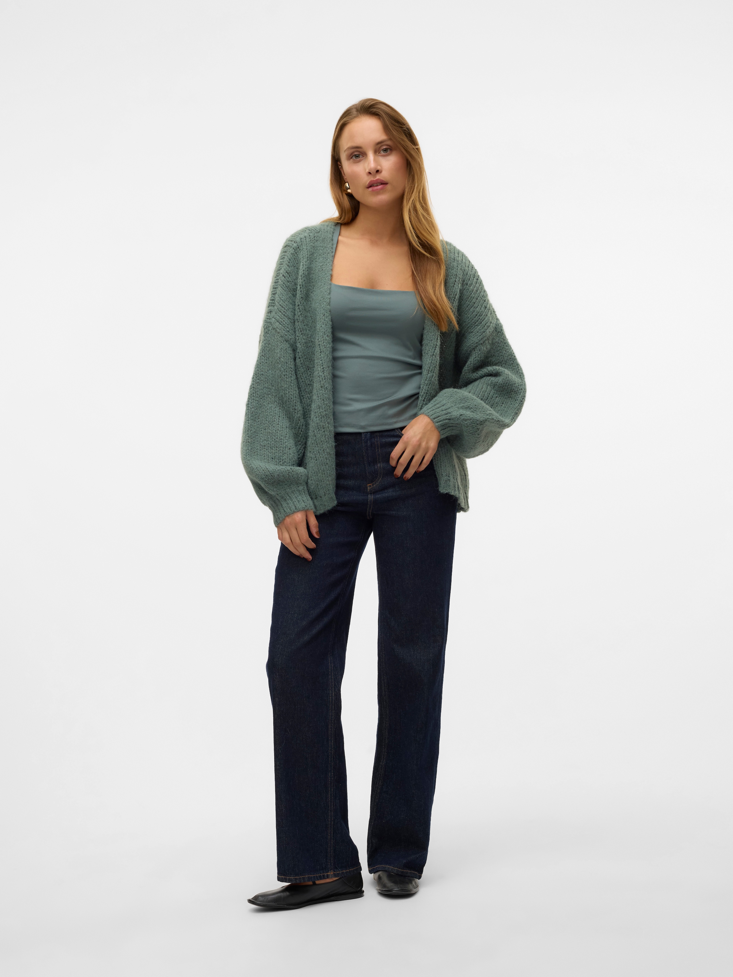 Vero Moda Strickjacke »VMMAYBE LS OPEN CARDIGAN GA REP«