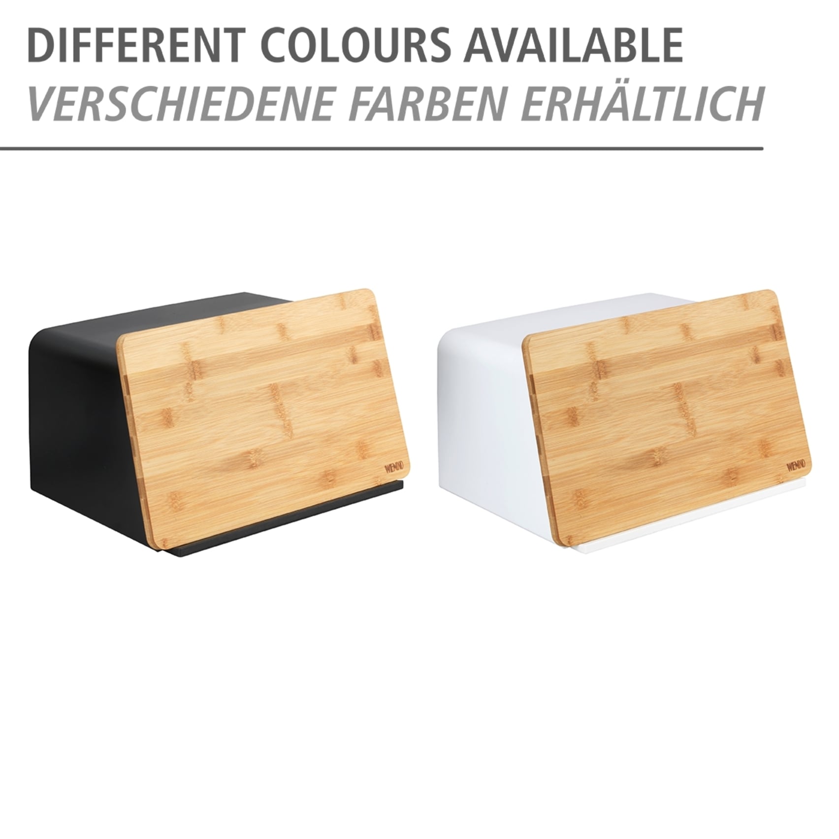 WENKO Brotkasten »Modell Kubo« moderne Brotbox mit integriertem Schneidebrett als Deckel
