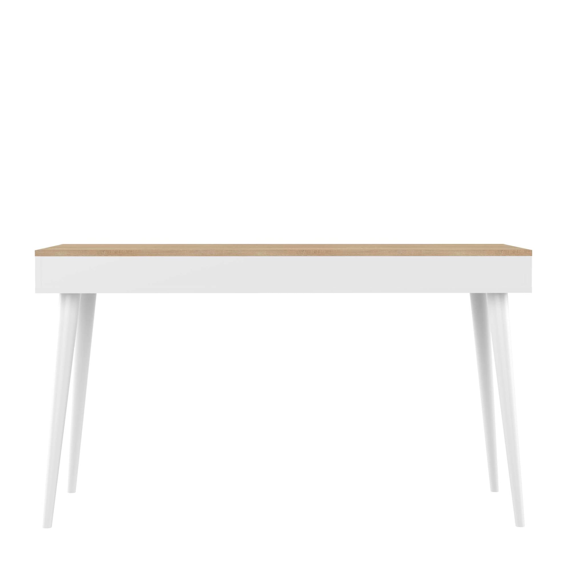 TemaHome Schreibtisch »Horizon Computertisch mit Holzbeinen, Home Office,«, 134cm Breit, mit Schublade